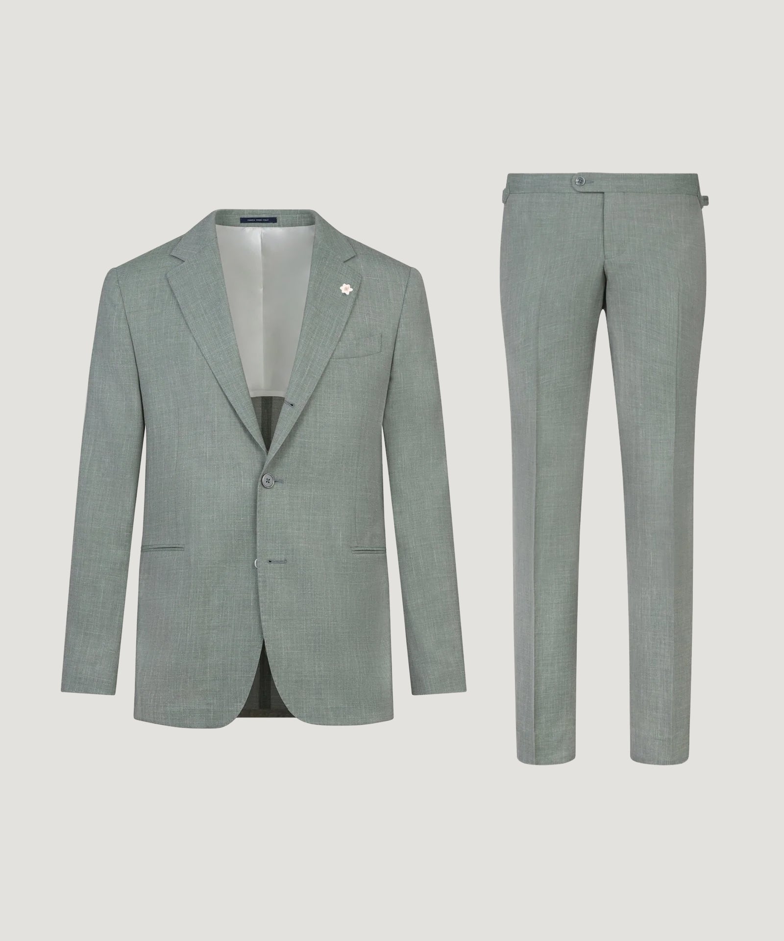 SOCI3TY Limited Fashion Pak wol/zijde/linnen SUMMERTIME saliegroen - THE SOCIETY SHOP