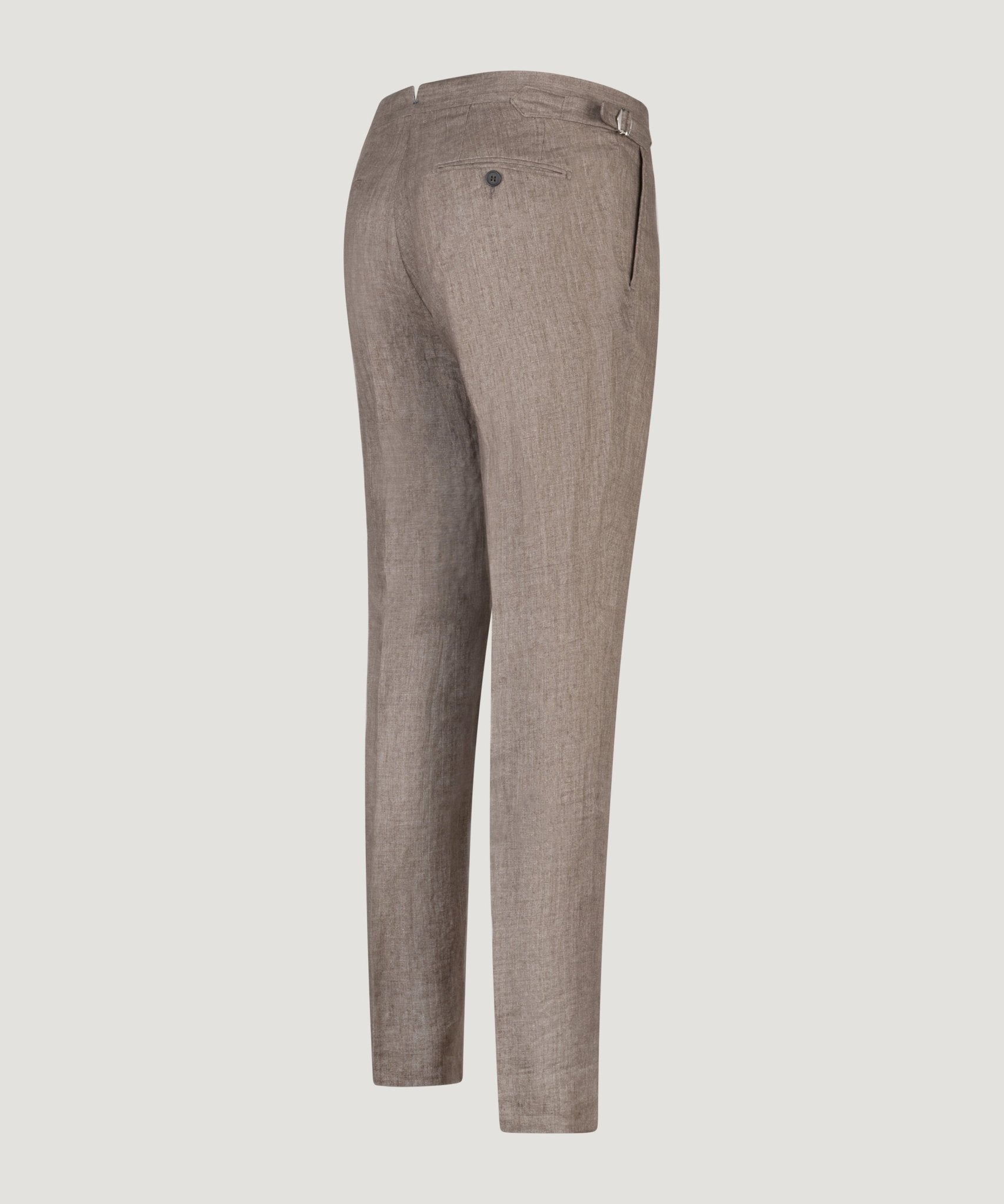 SOCI3TY Limited Fashion Pantalon Belgisch linnen bruin - THE SOCIETY SHOP