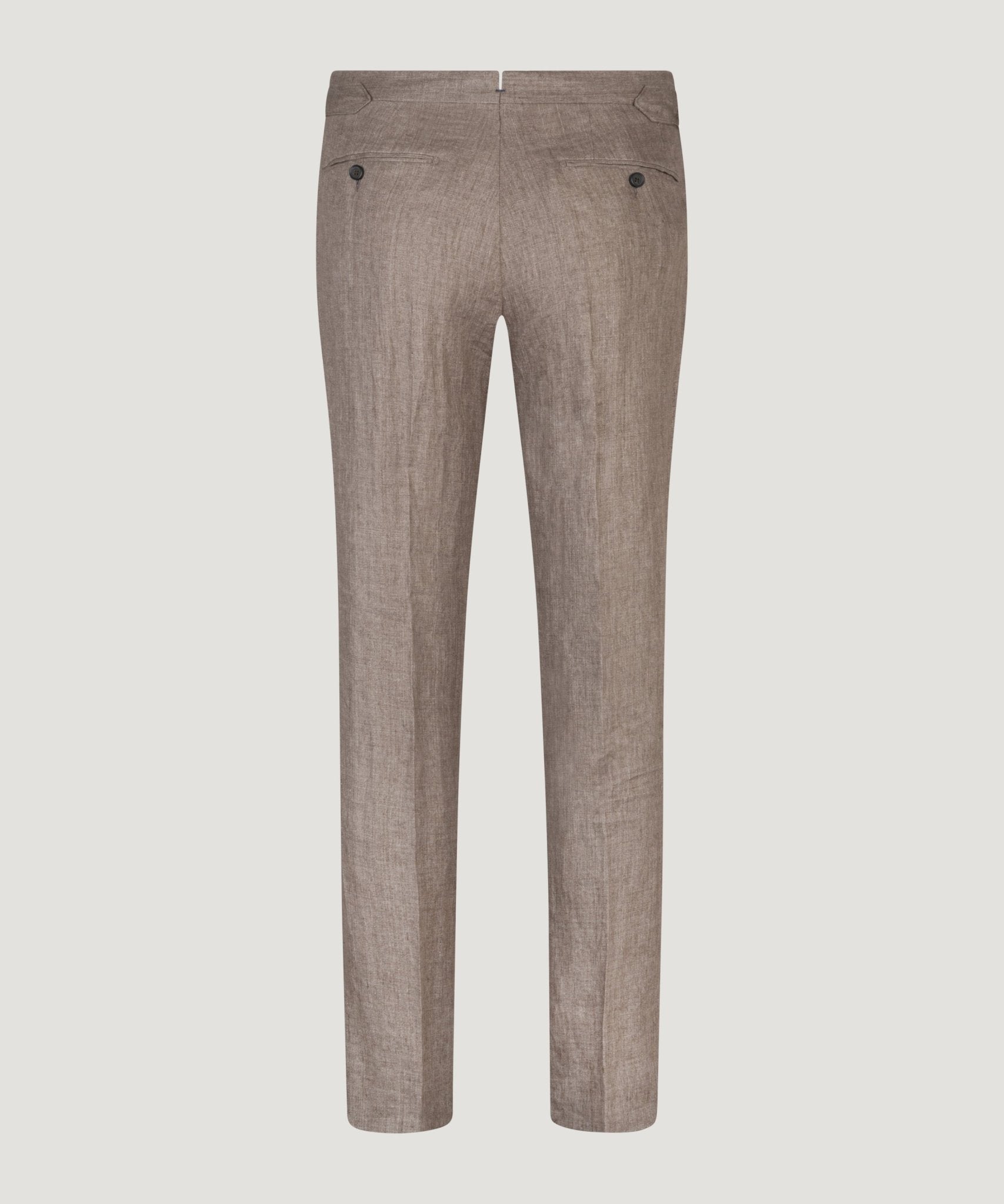 SOCI3TY Limited Fashion Pantalon Belgisch linnen bruin - THE SOCIETY SHOP