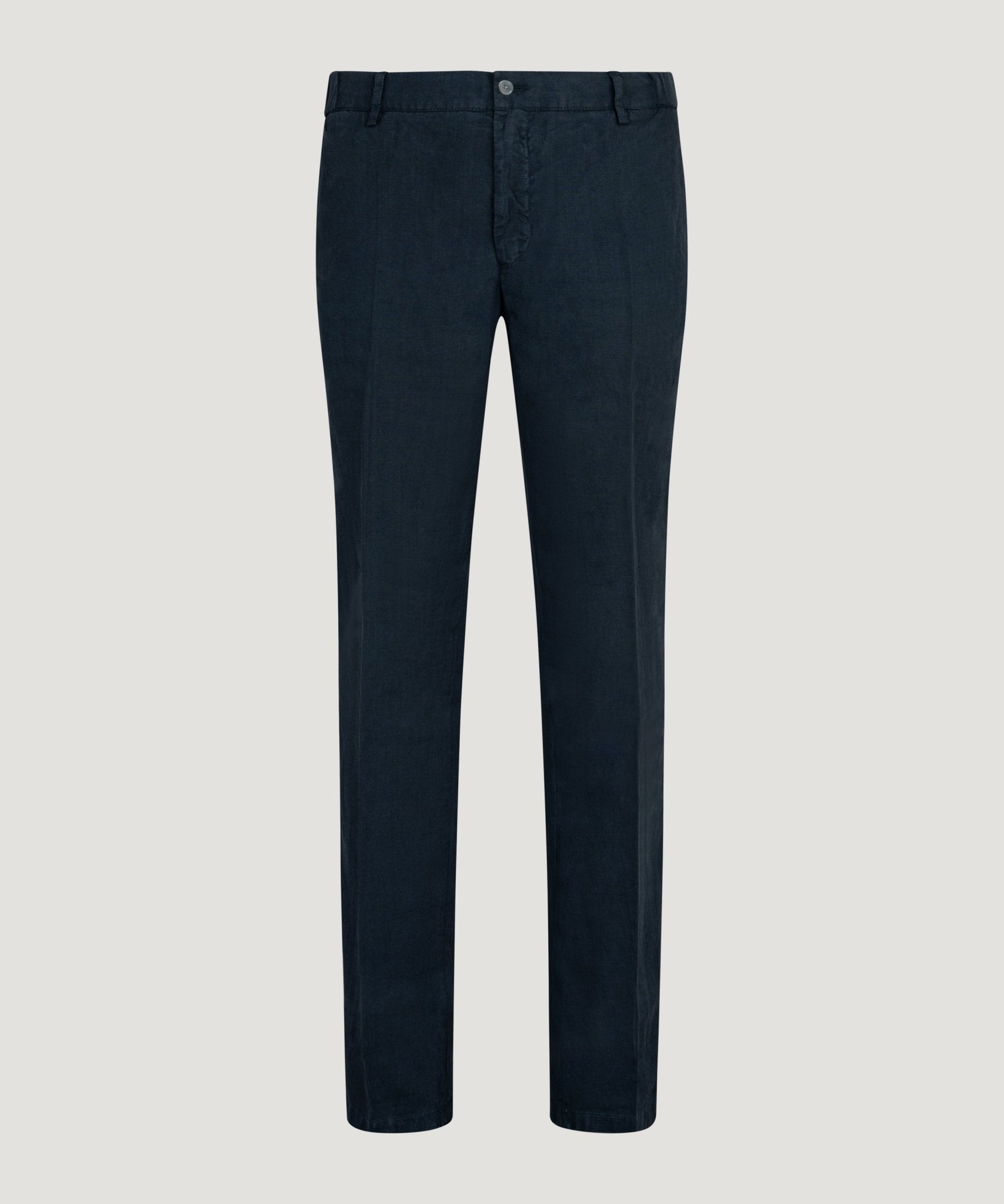 SOCI3TY Limited Fashion Pantalon gewassen linnen donkerblauw - THE SOCIETY SHOP