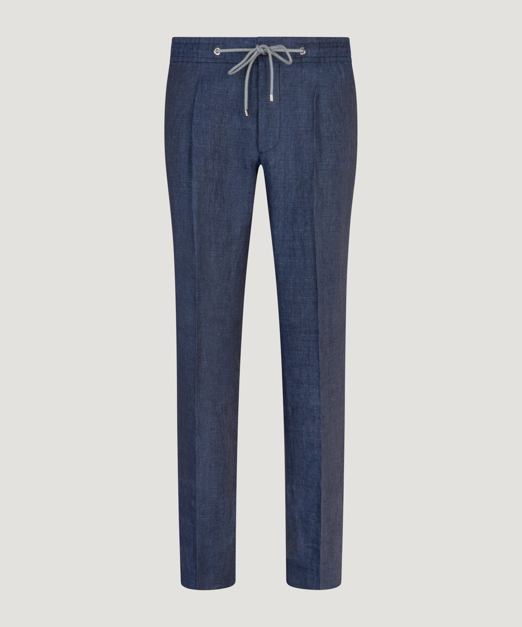Corneliani Pantalon linnen donkerblauw - THE SOCIETY SHOP