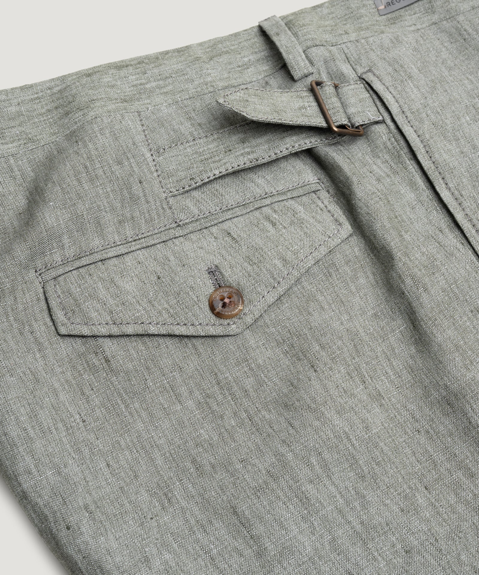 Corneliani Pantalon linnen mintgroen - THE SOCIETY SHOP