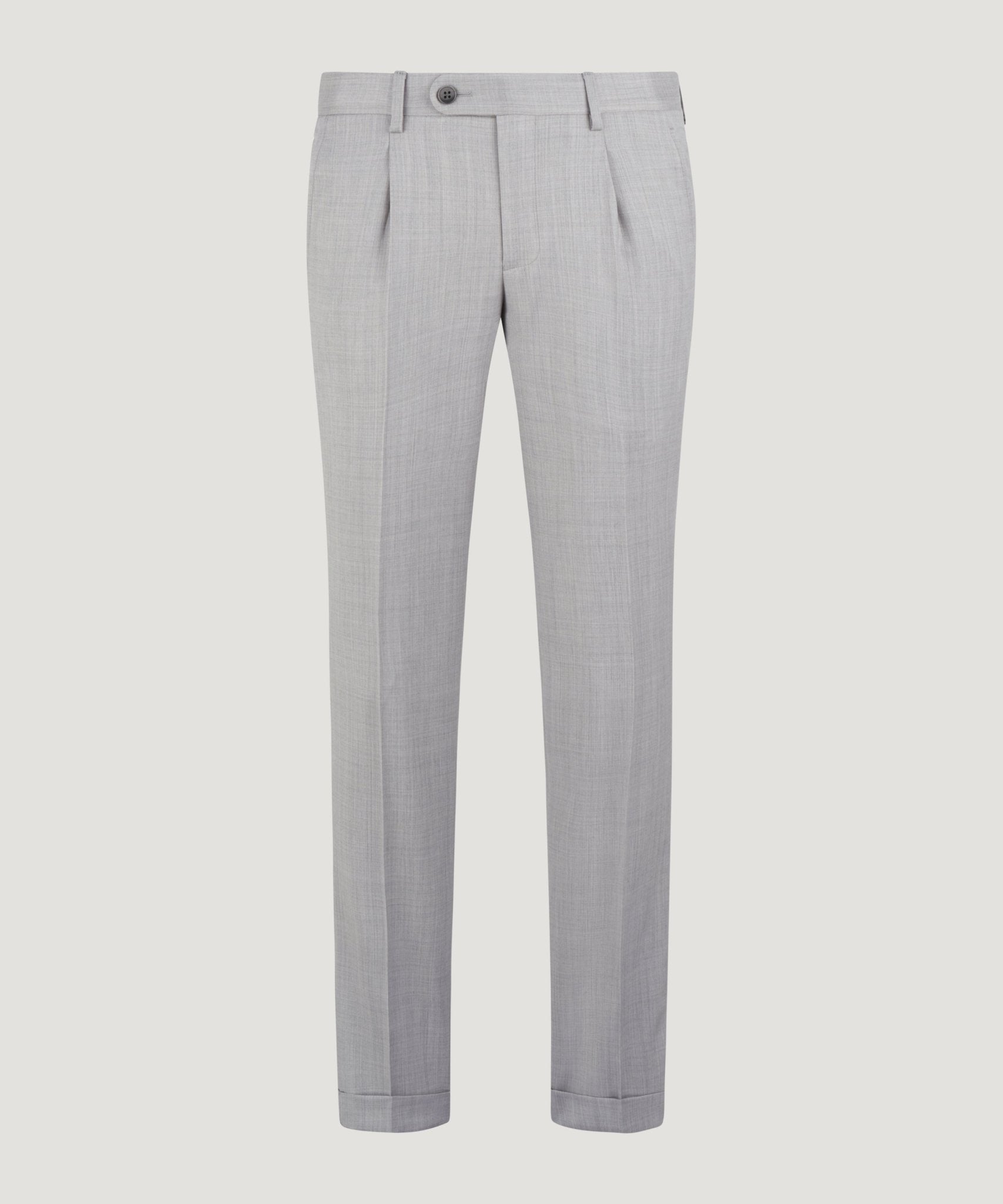 SOCI3TY Limited Pantalon super 130's wol lichtgrijs - THE SOCIETY SHOP