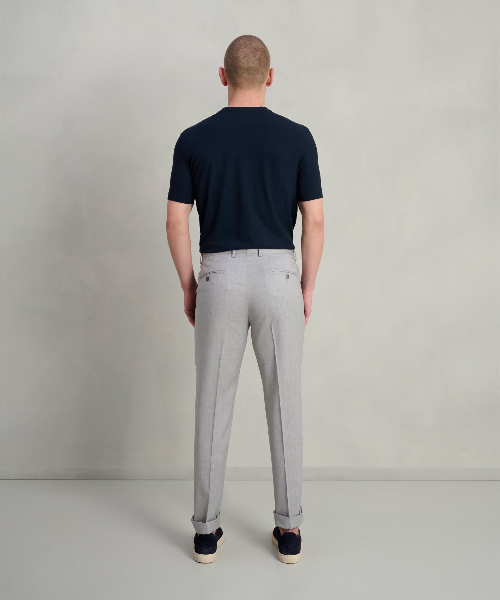 SOCI3TY Limited Pantalon super 130's wol lichtgrijs - THE SOCIETY SHOP