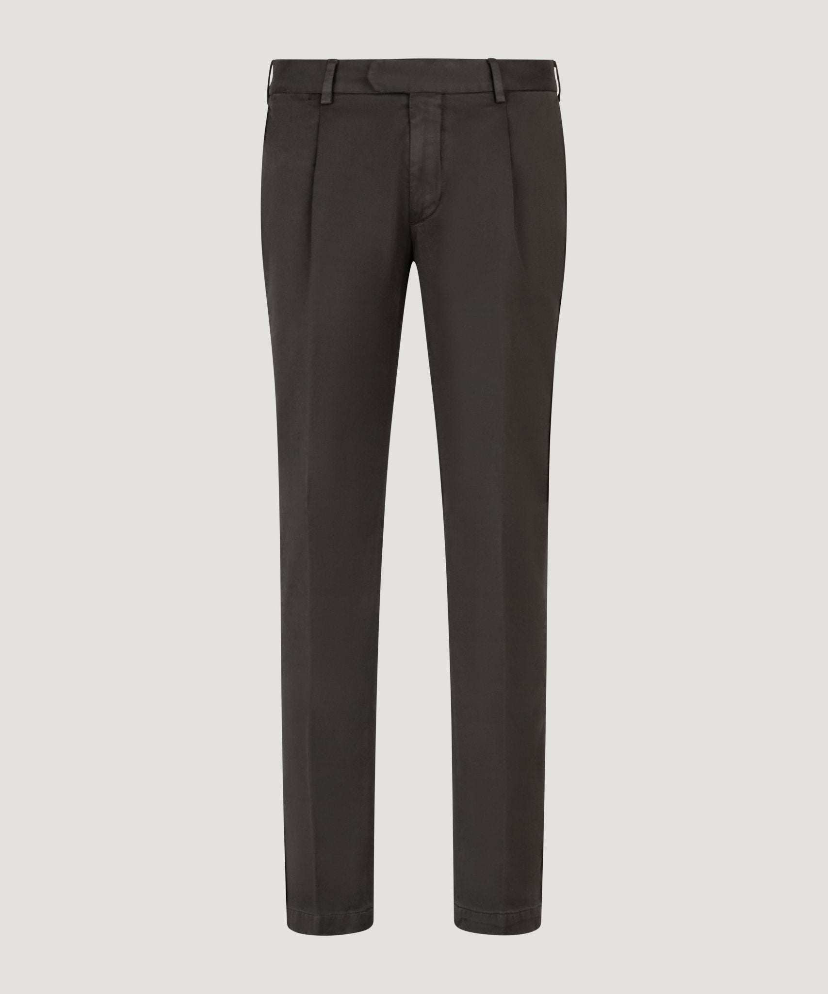 SOCI3TY Limited Fashion Pantalon Supima katoen stretch donkerbruin - THE SOCIETY SHOP