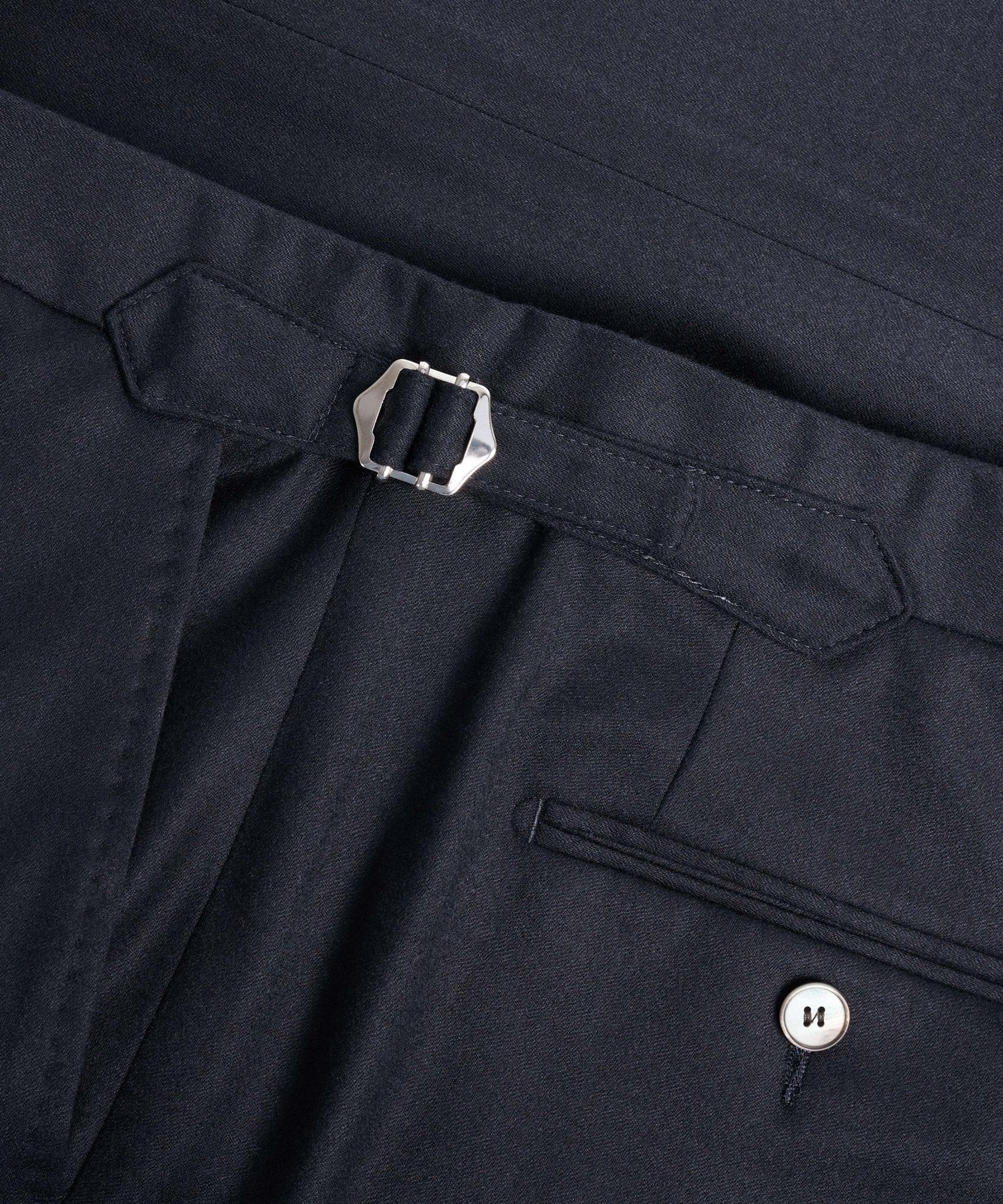 SOCI3TY Limited Pantalon wol/kasjmier donkerblauw - THE SOCIETY SHOP