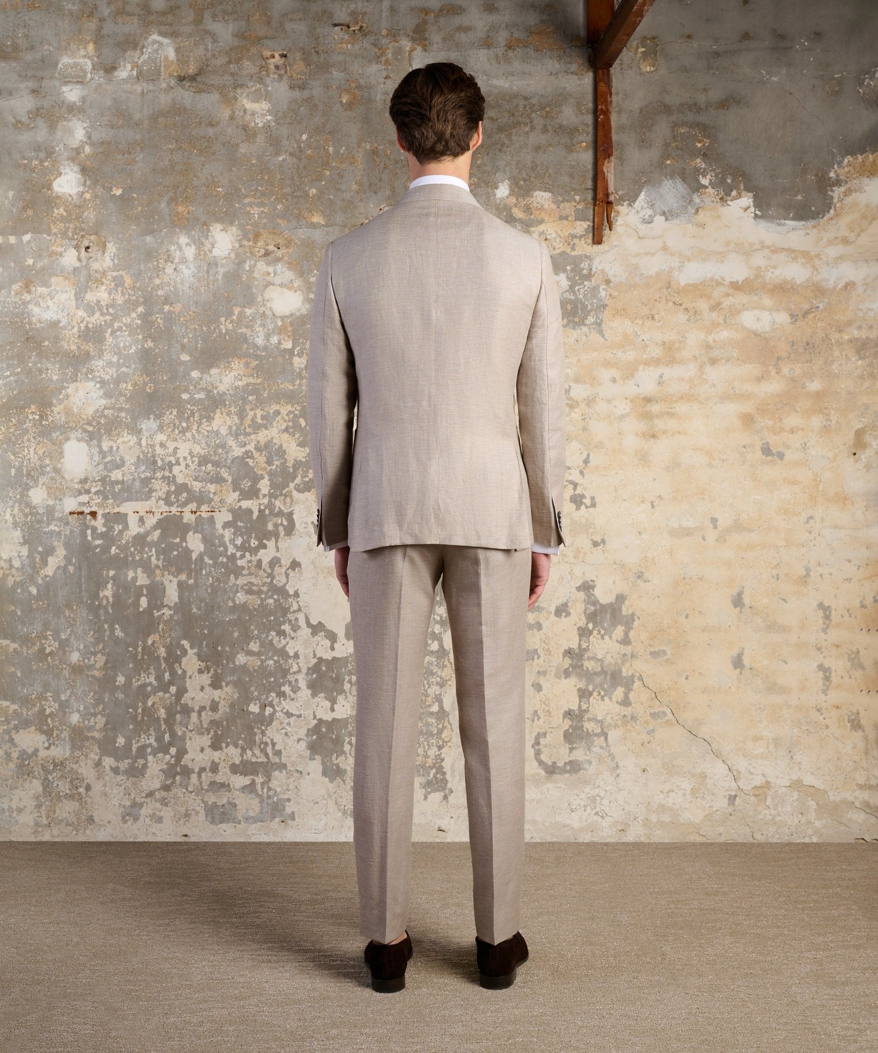 SOCI3TY Limited Pantalon wol/linnen beige - THE SOCIETY SHOP