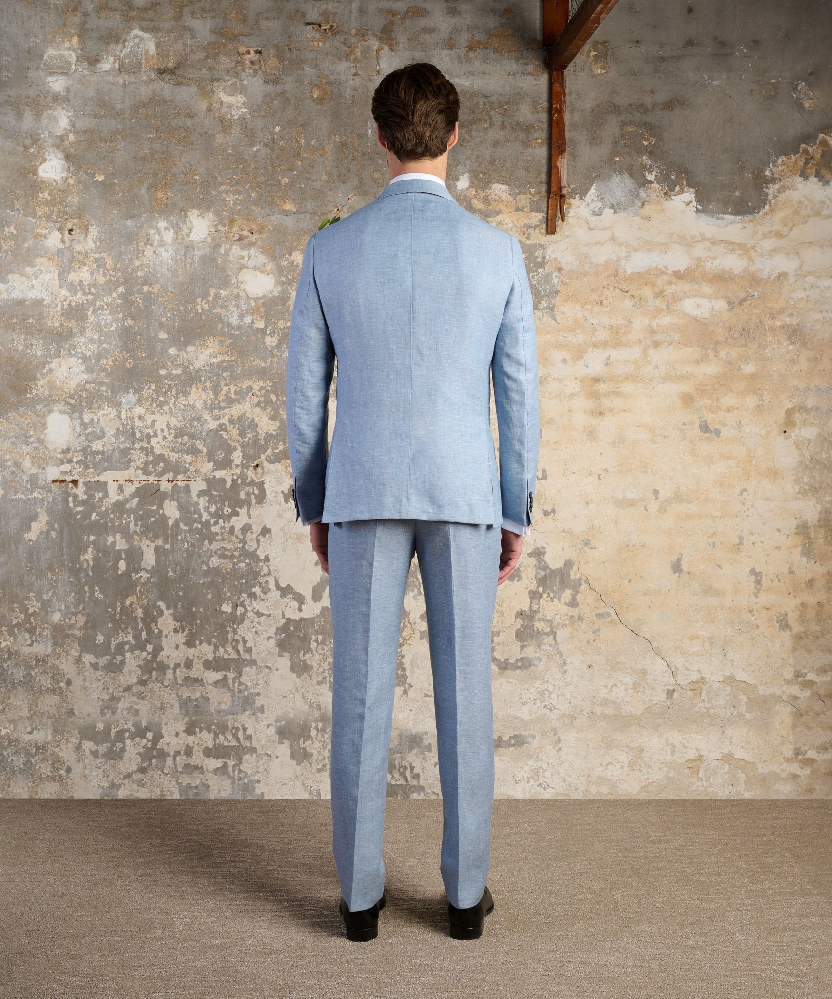 SOCI3TY Limited Pantalon wol/linnen lichtblauw - THE SOCIETY SHOP
