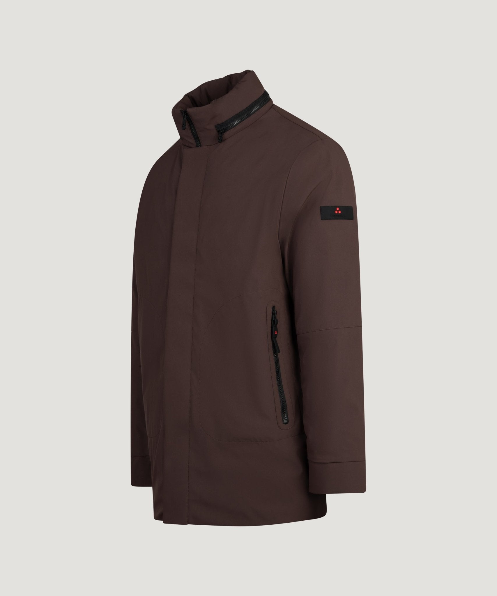 Peuterey Peebles SRTR Grs 01 jas donkerbruin - THE SOCIETY SHOP