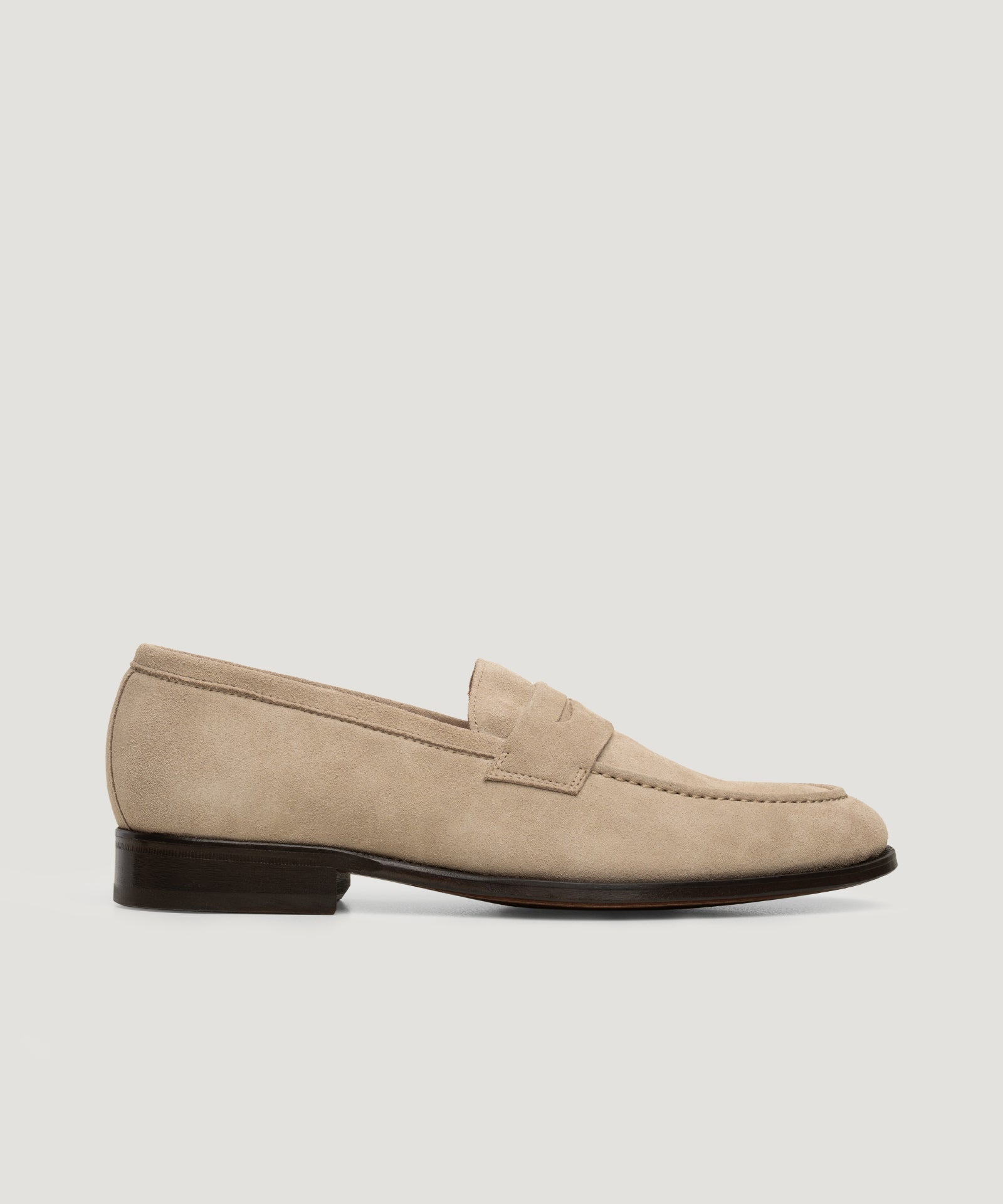 SOCI3TY Limited Fashion Penny loafer suède beige - THE SOCIETY SHOP