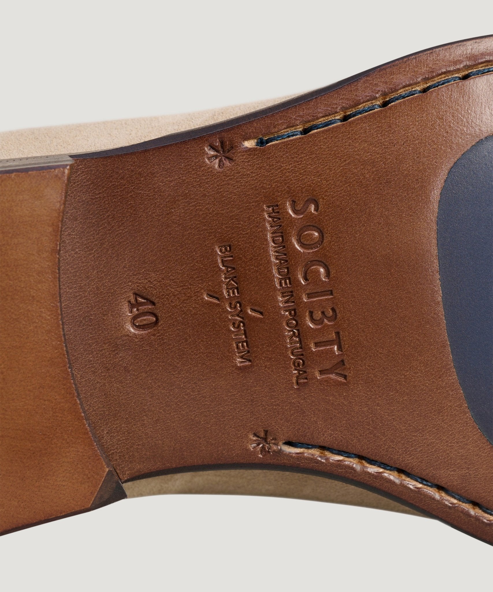 SOCI3TY Penny loafer suède beige - THE SOCIETY SHOP