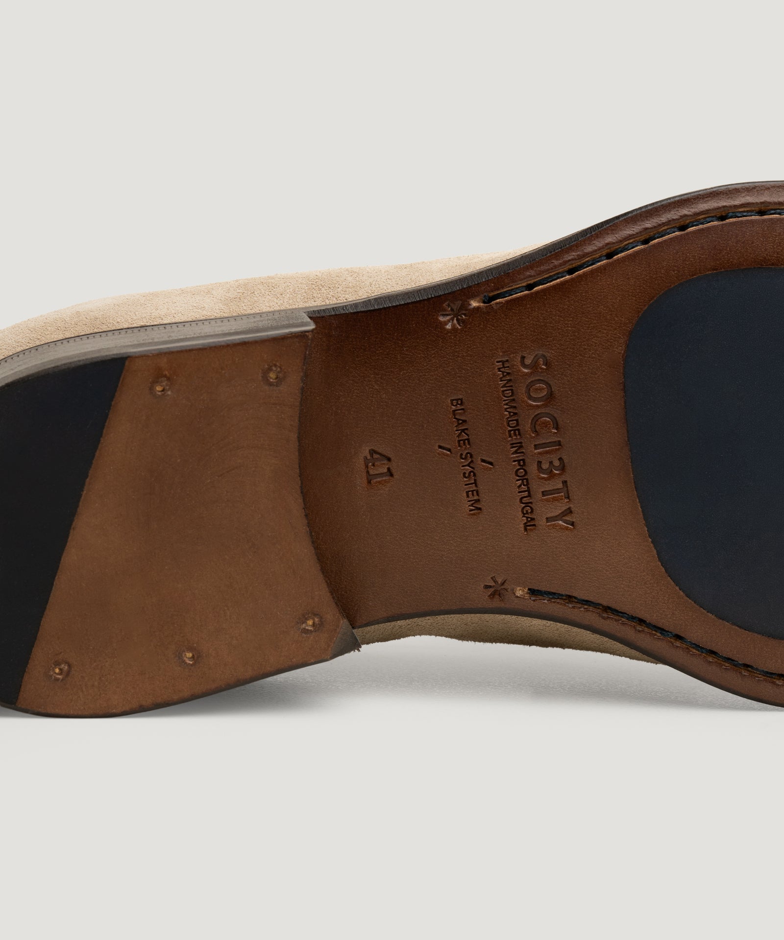 SOCI3TY Limited Fashion Penny loafer suède beige - THE SOCIETY SHOP