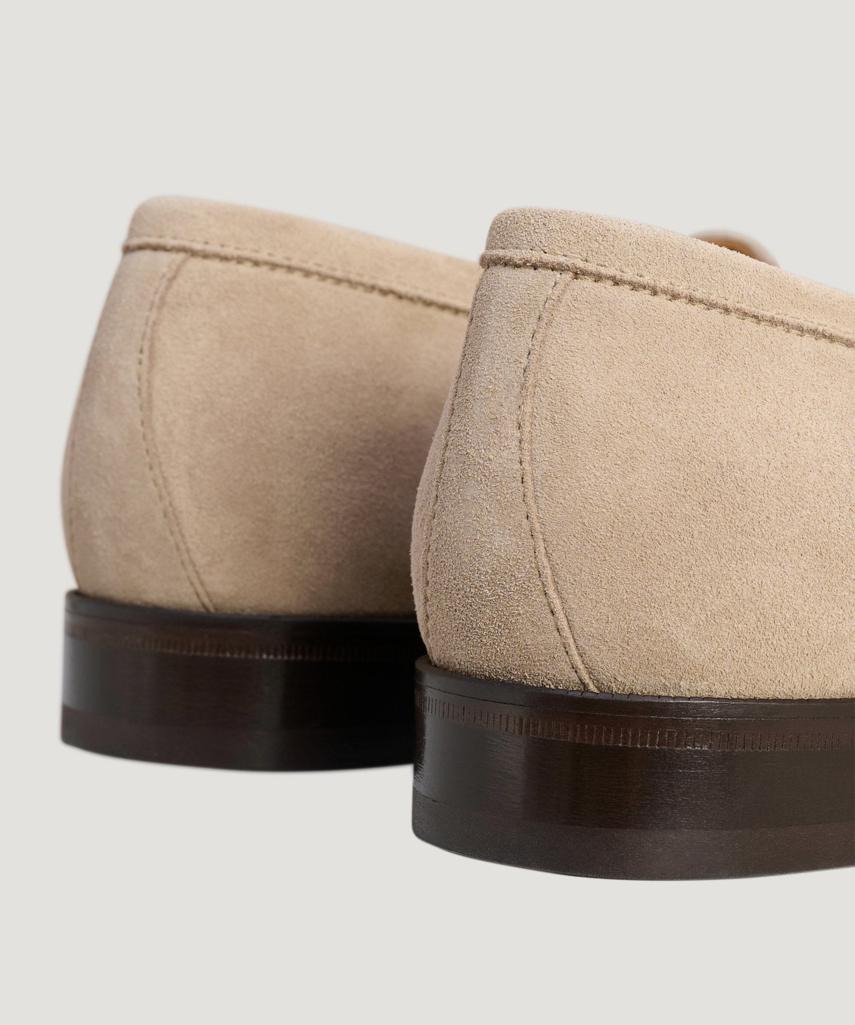 SOCI3TY Penny loafer suède beige - THE SOCIETY SHOP