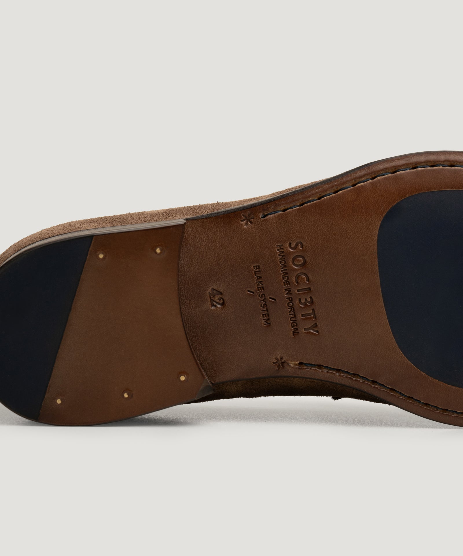 SOCI3TY Limited Fashion Penny loafer suède taupe - THE SOCIETY SHOP