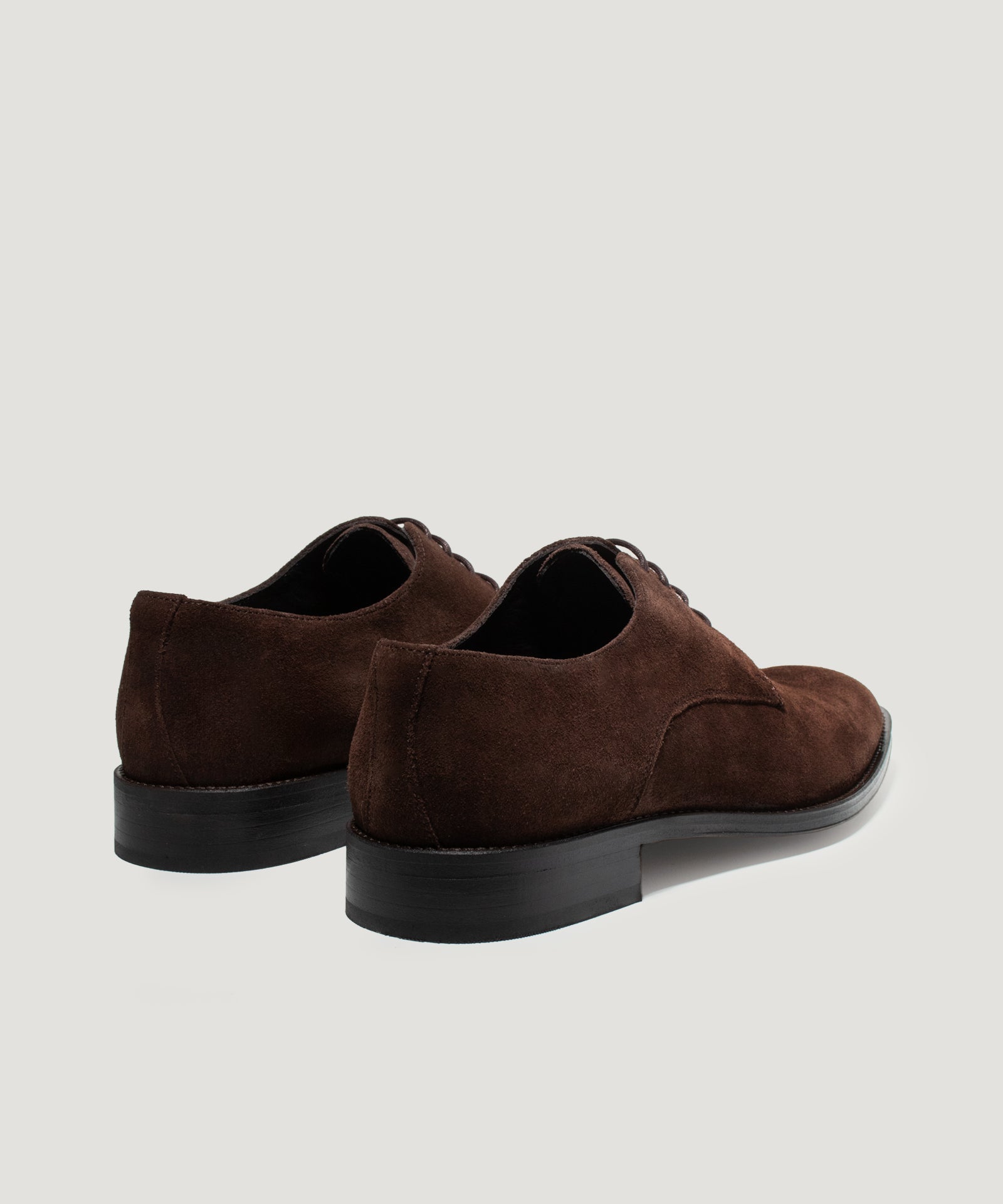 SOCI3TY Limited Fashion Plain toe derby veterschoen suède donkerbruin - THE SOCIETY SHOP