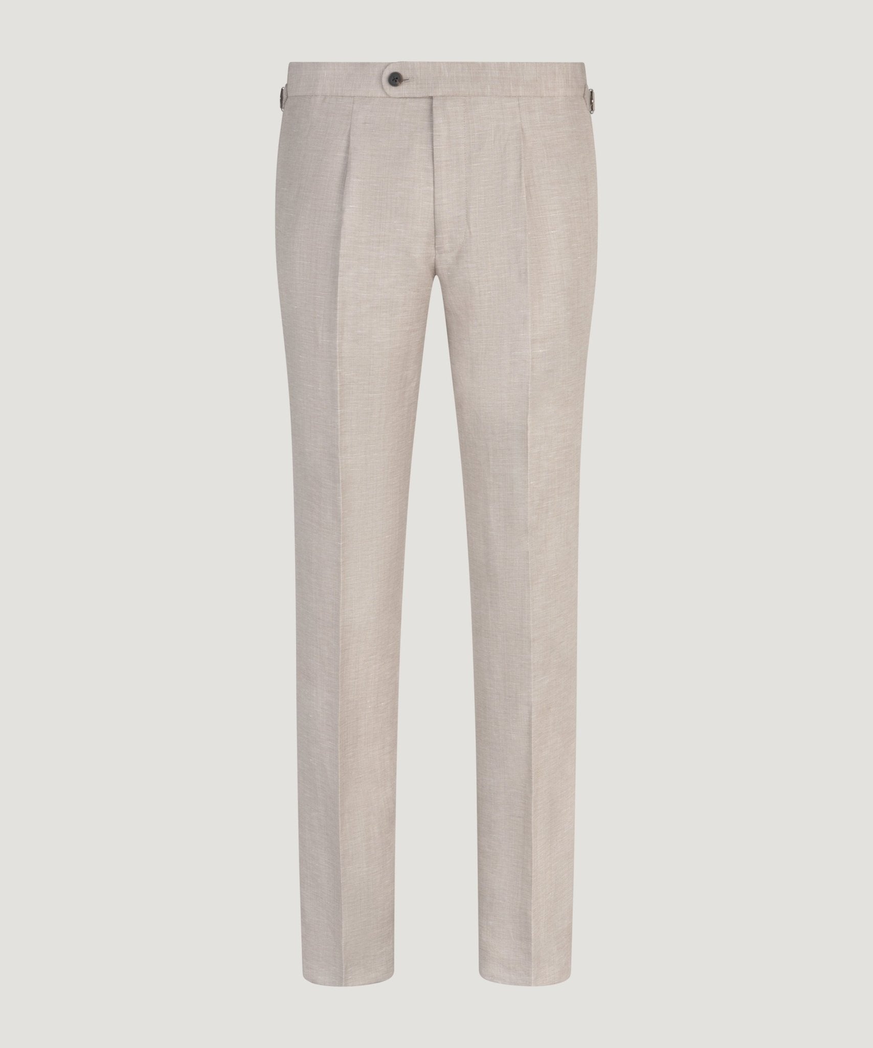 SOCI3TY Limited Fashion Pleated pantalon wol/linnen beige - THE SOCIETY SHOP