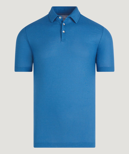 SOCI3TY Polo cool cotton blauw - The Society Shop
