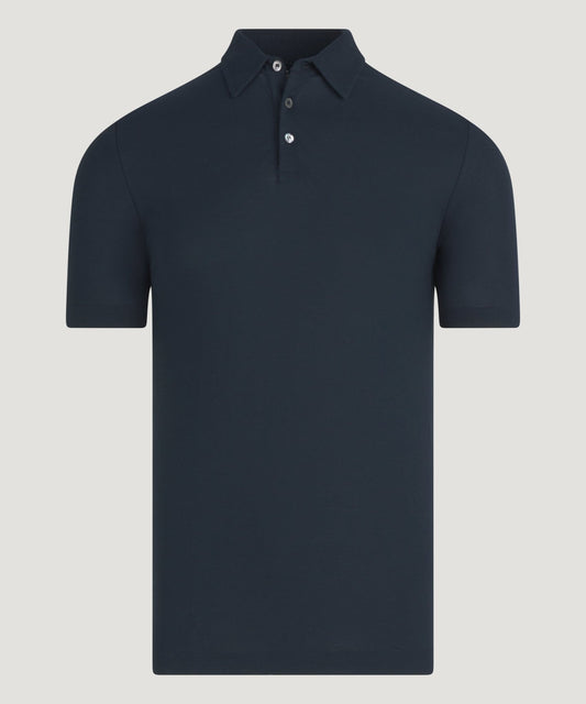 SOCI3TY Polo cool cotton donkerblauw - The Society Shop