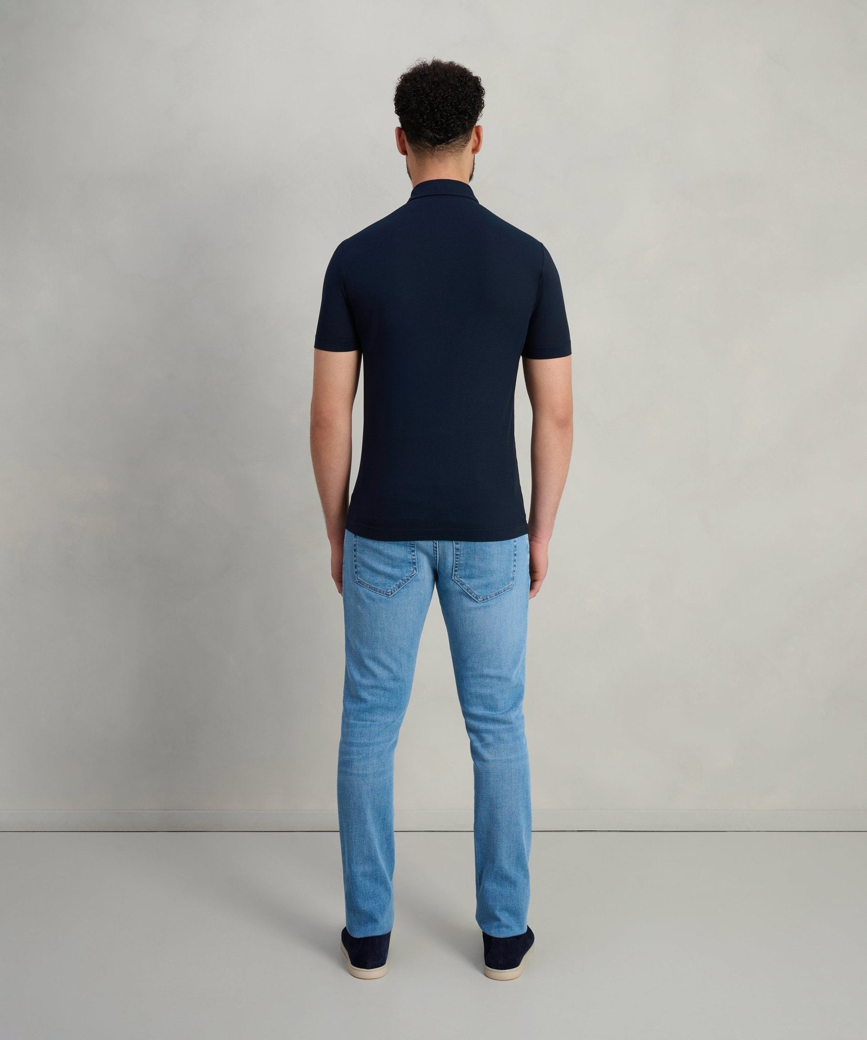 SOCI3TY Polo Cool Cotton donkerblauw - THE SOCIETY SHOP