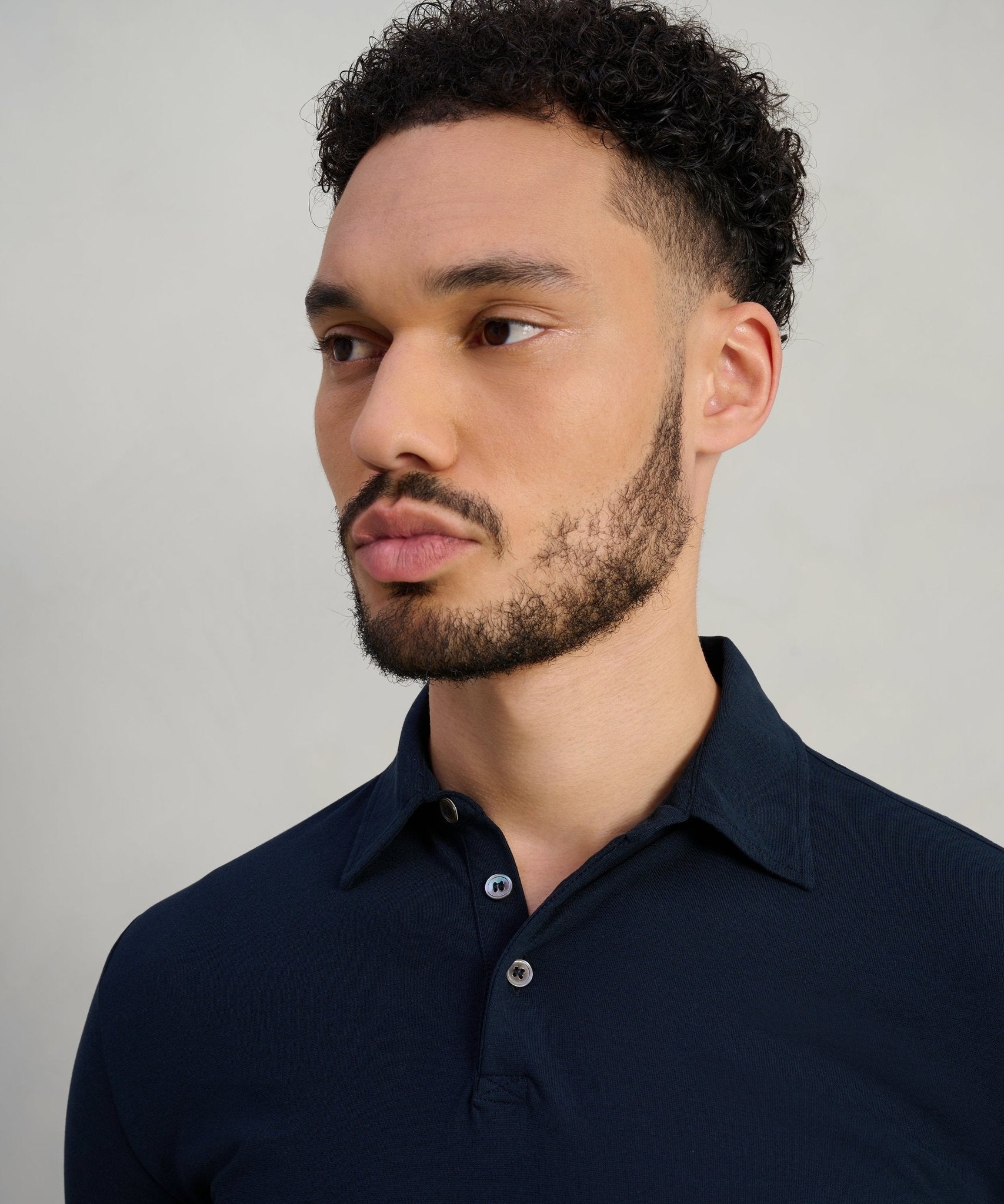 SOCI3TY Polo Cool Cotton donkerblauw - THE SOCIETY SHOP