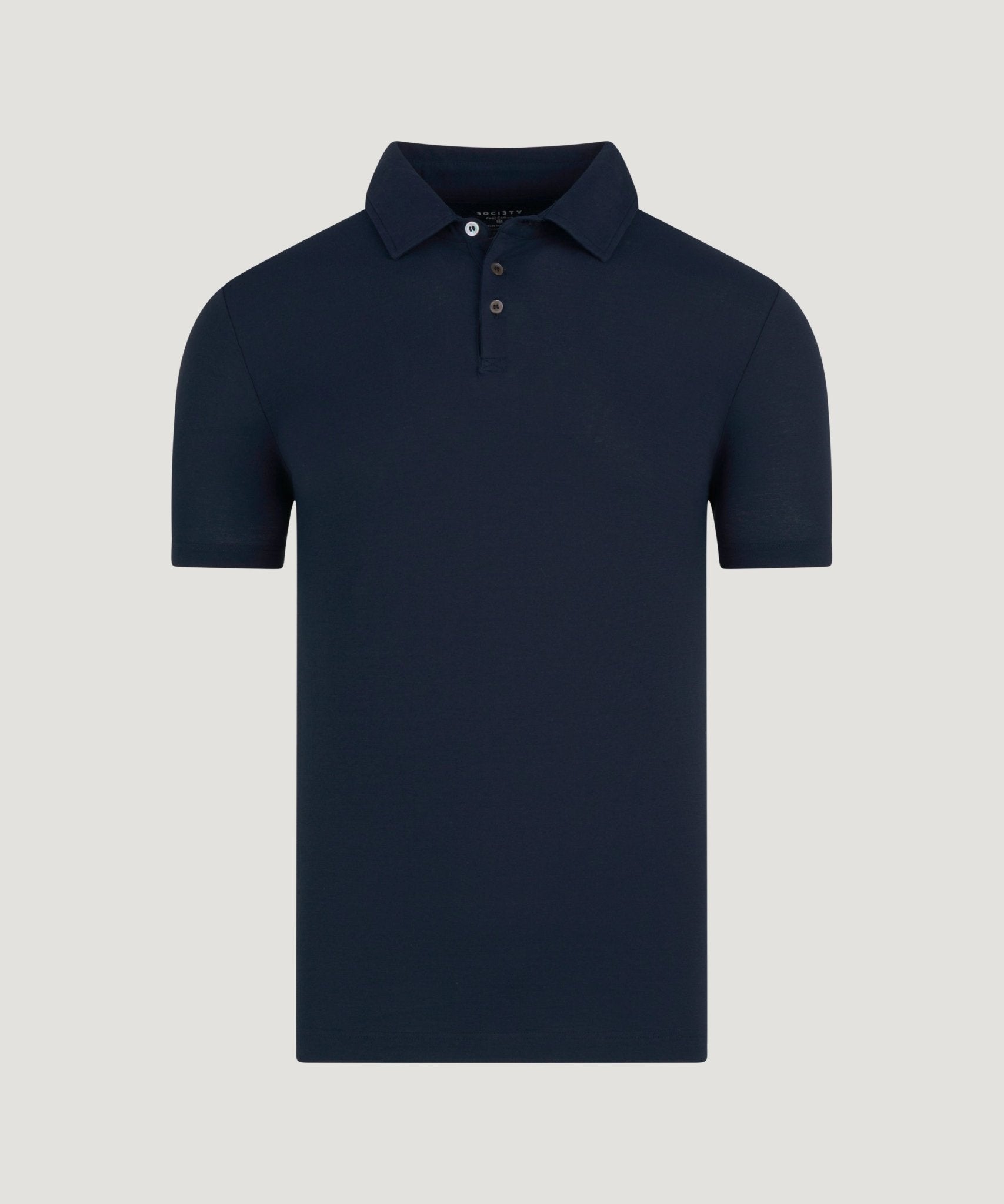 SOCI3TY Polo Cool Cotton donkerblauw - THE SOCIETY SHOP