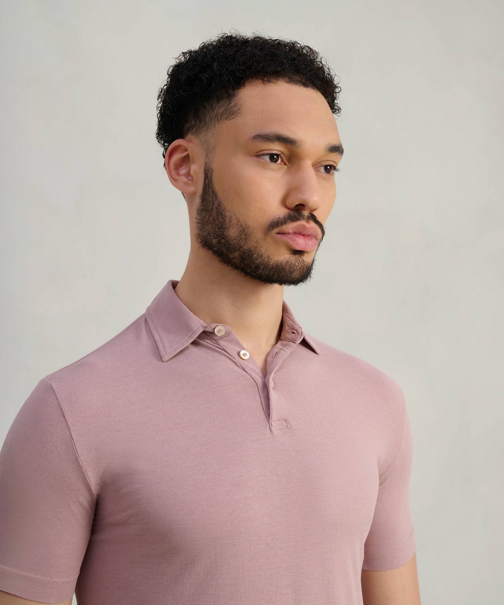 SOCI3TY Polo Cool Cotton roze - THE SOCIETY SHOP