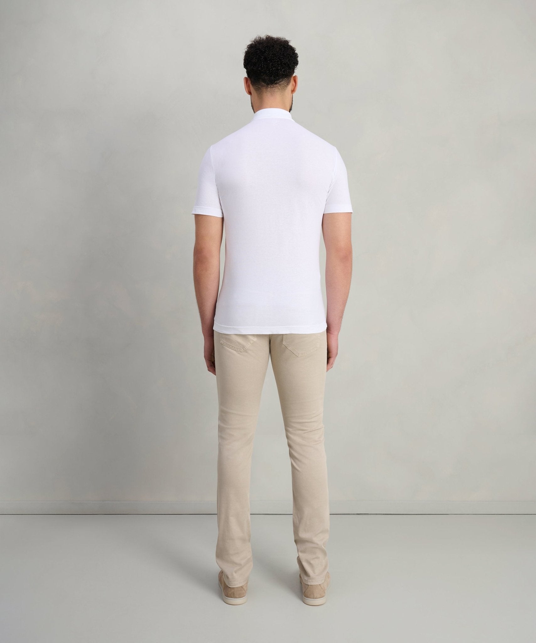 SOCI3TY Polo Cool Cotton wit - THE SOCIETY SHOP