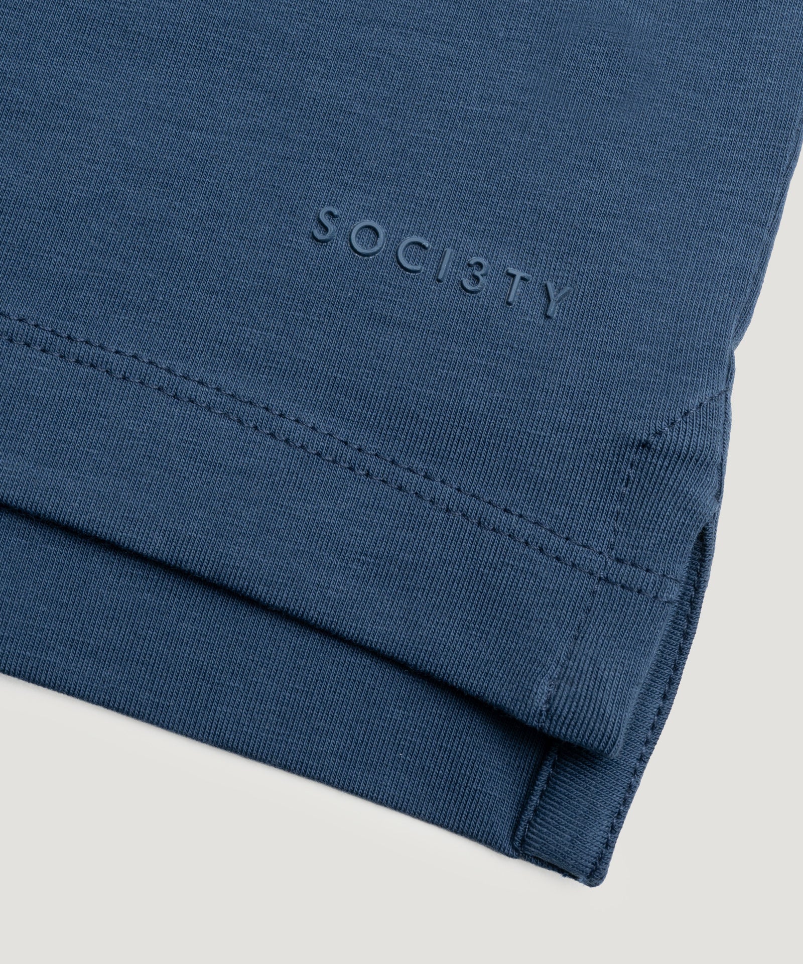 SOCI3TY Luxury Sportswear Polo jersey stretch dark denim - THE SOCIETY SHOP