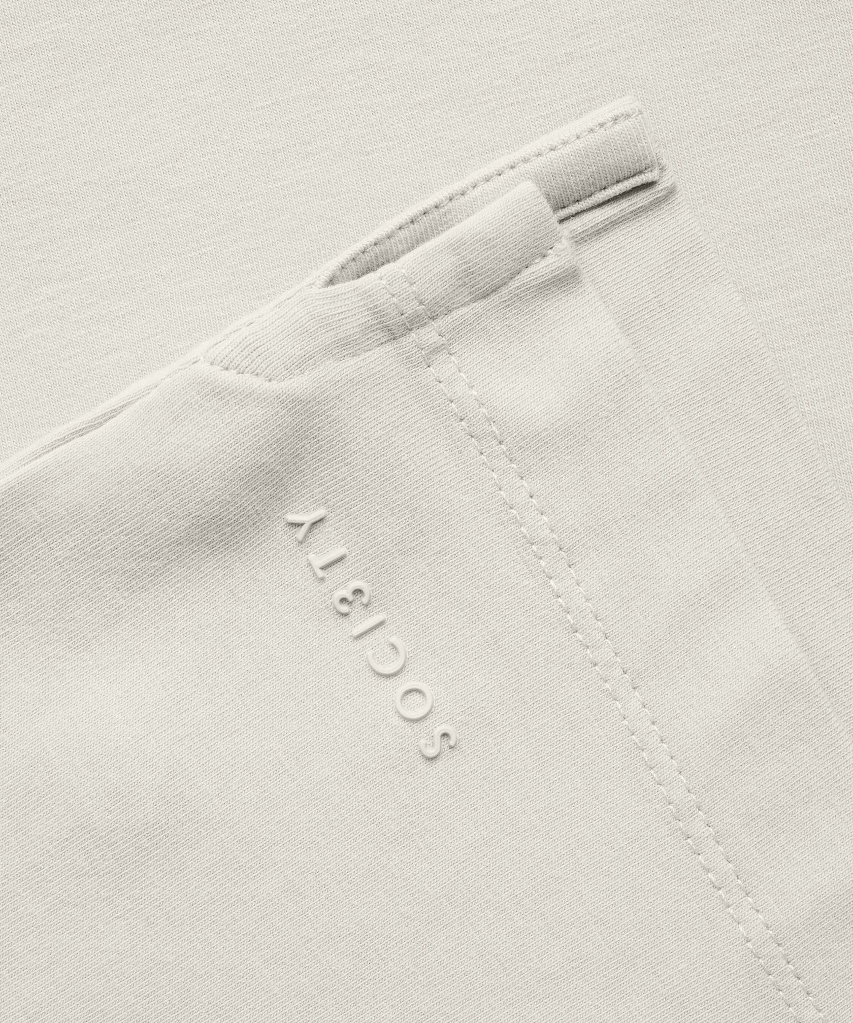 SOCI3TY Polo katoen jersey stretch off - white - THE SOCIETY SHOP