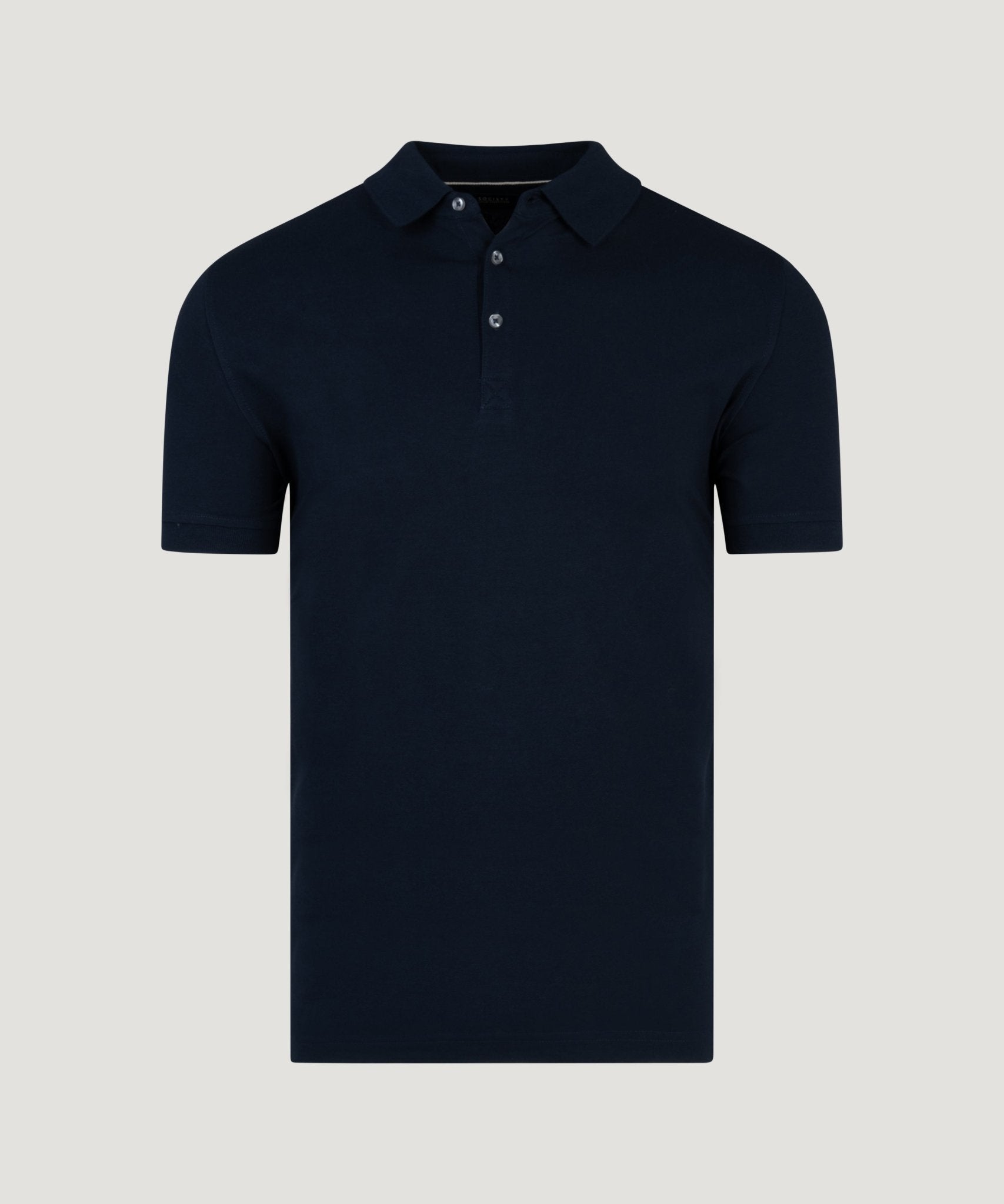 SOCI3TY Luxury Sportswear Polo piqué stretch donkerblauw - THE SOCIETY SHOP