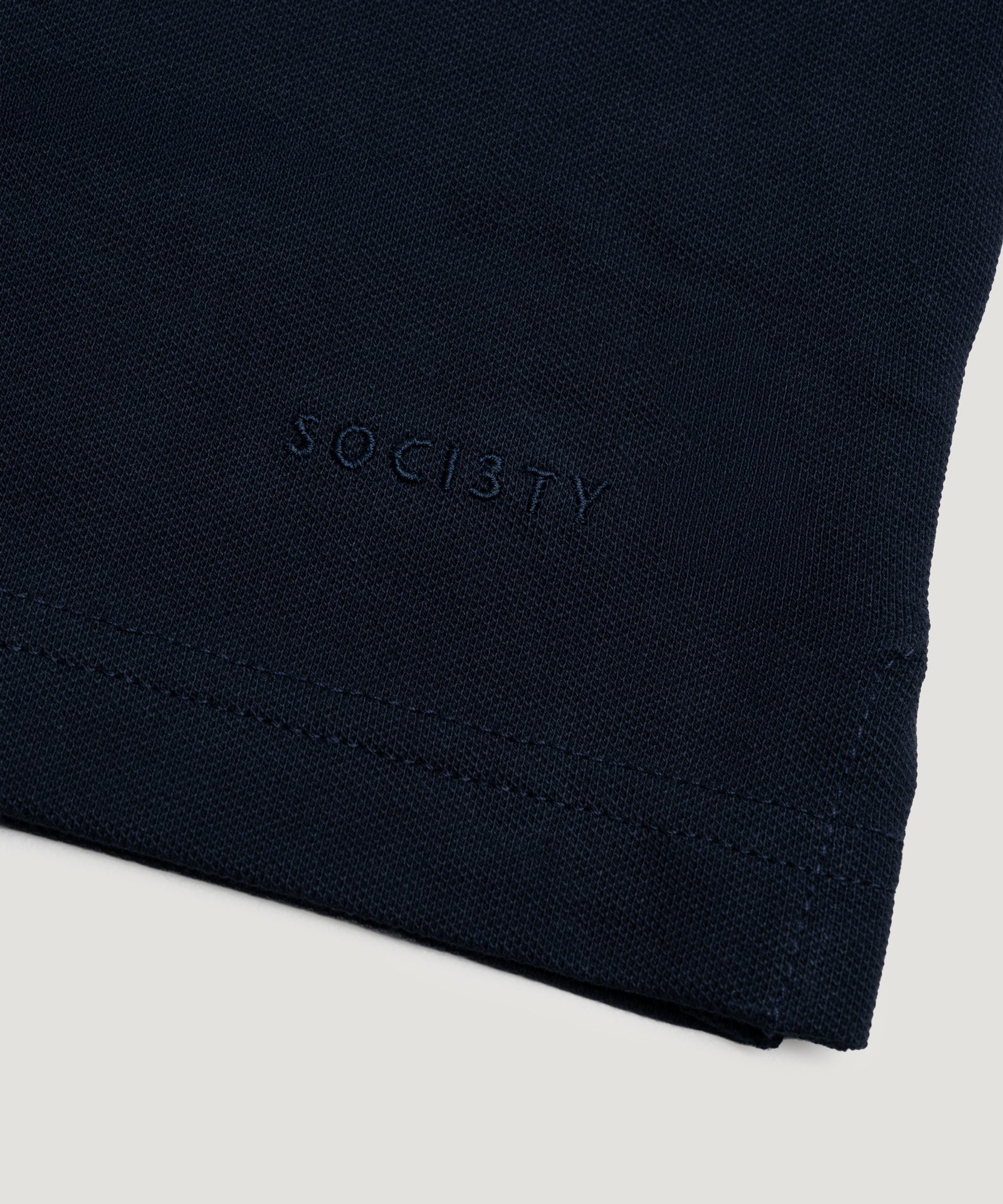 SOCI3TY Luxury Sportswear Polo piqué stretch donkerblauw - THE SOCIETY SHOP