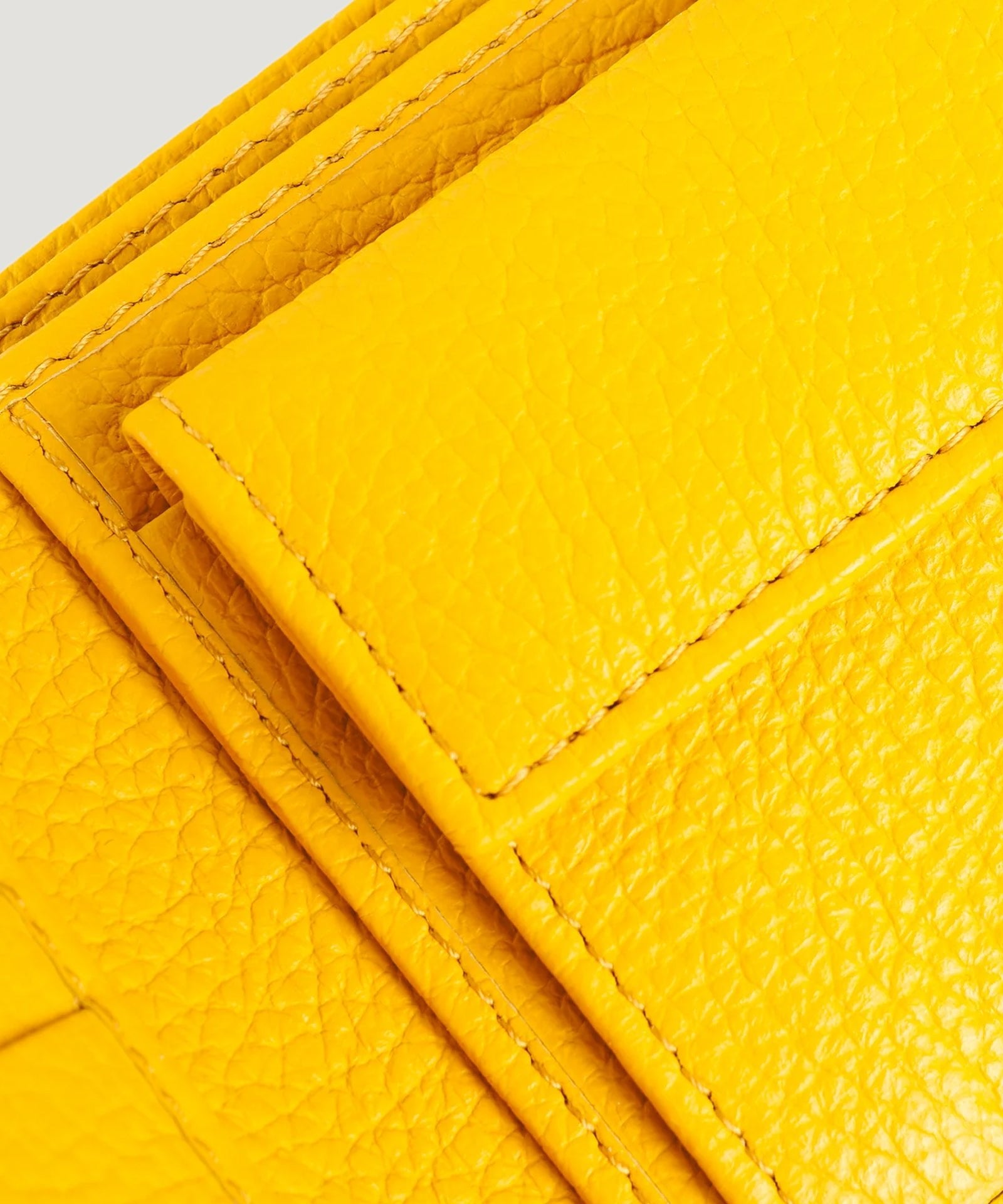 SOCI3TY Portemonnee kalfsleer SOCI3TY Yellow - The Society Shop