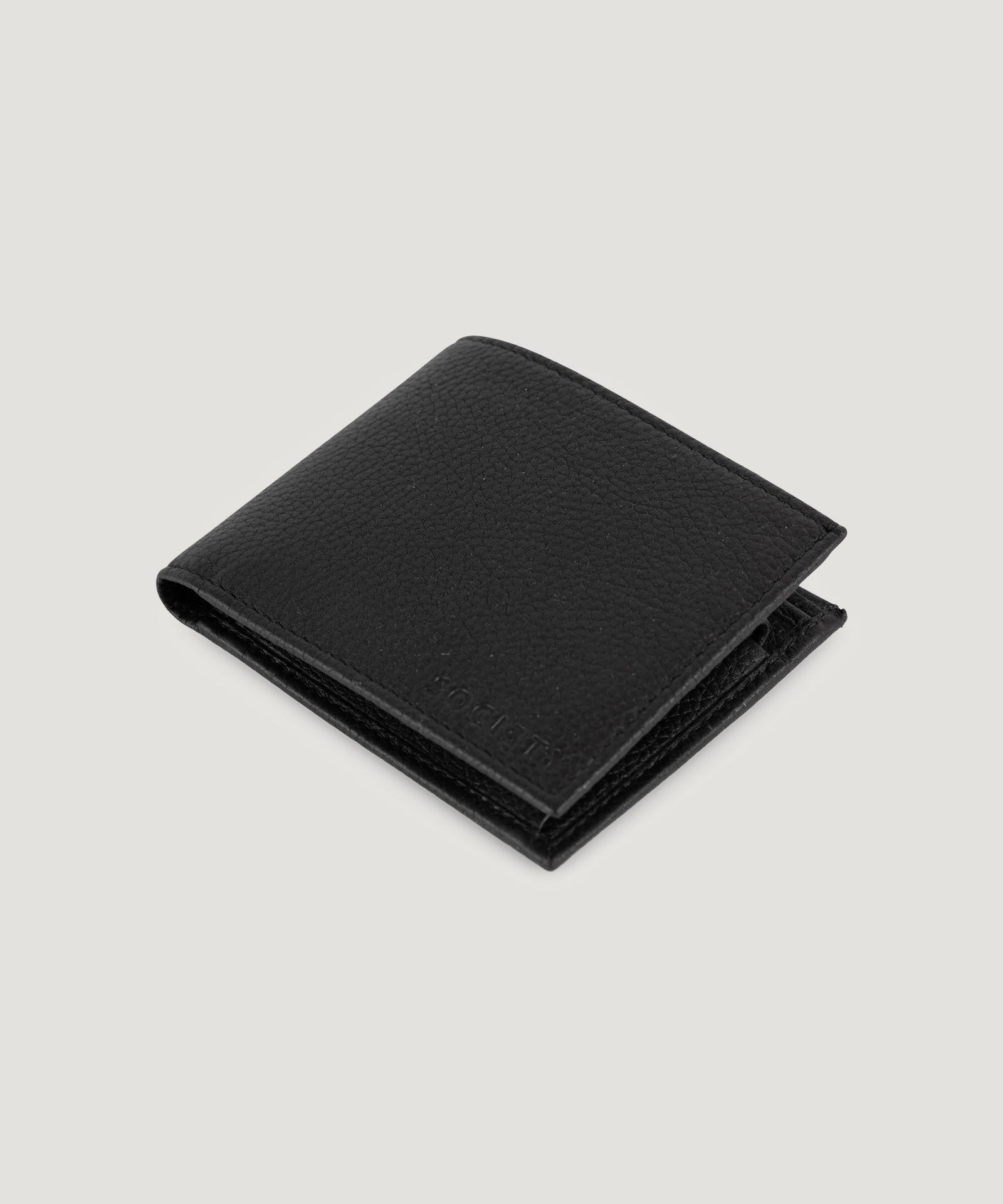 SOCI3TY Portemonnee kalfsleer zwart - The Society Shop