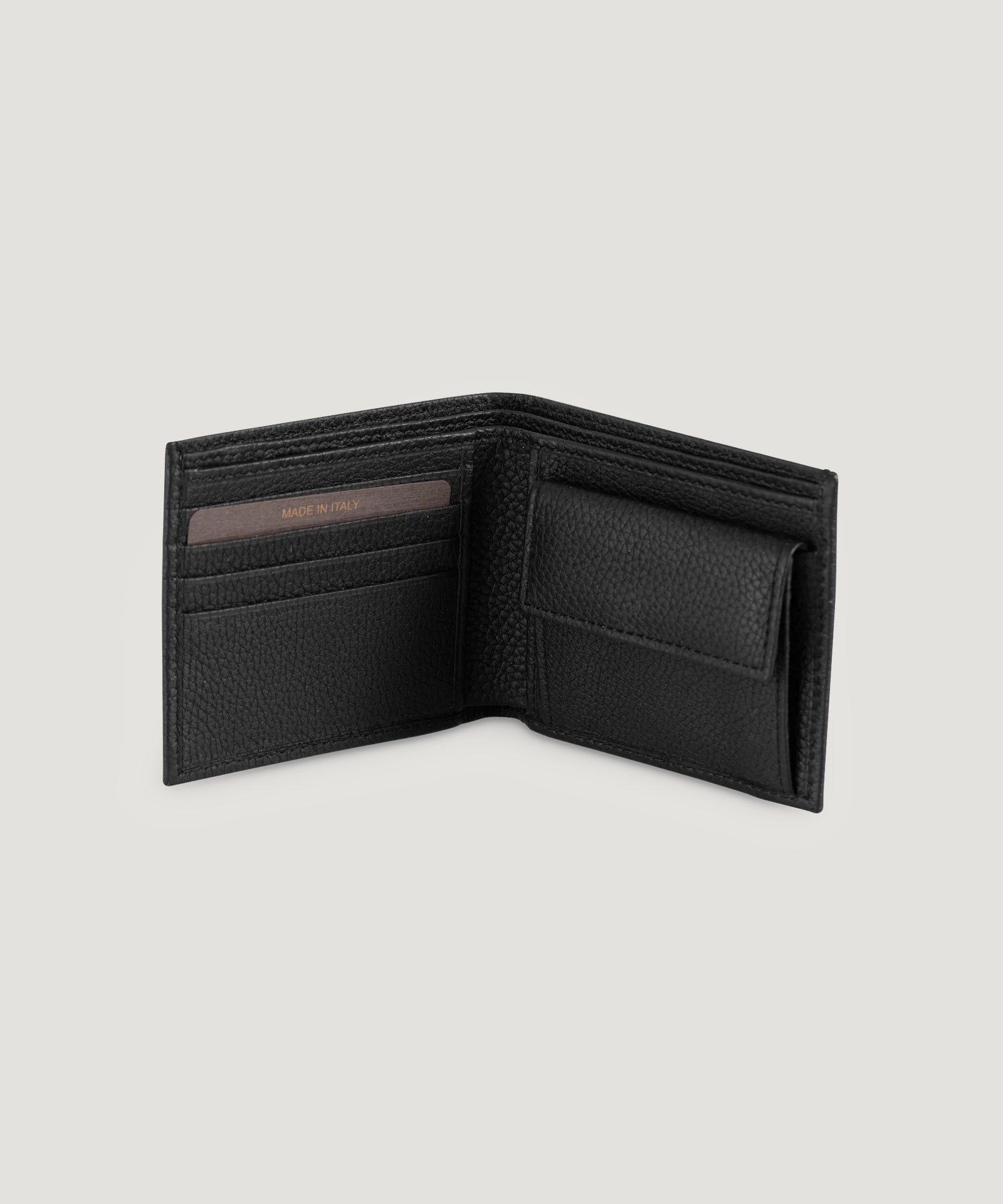 SOCI3TY Portemonnee kalfsleer zwart - The Society Shop