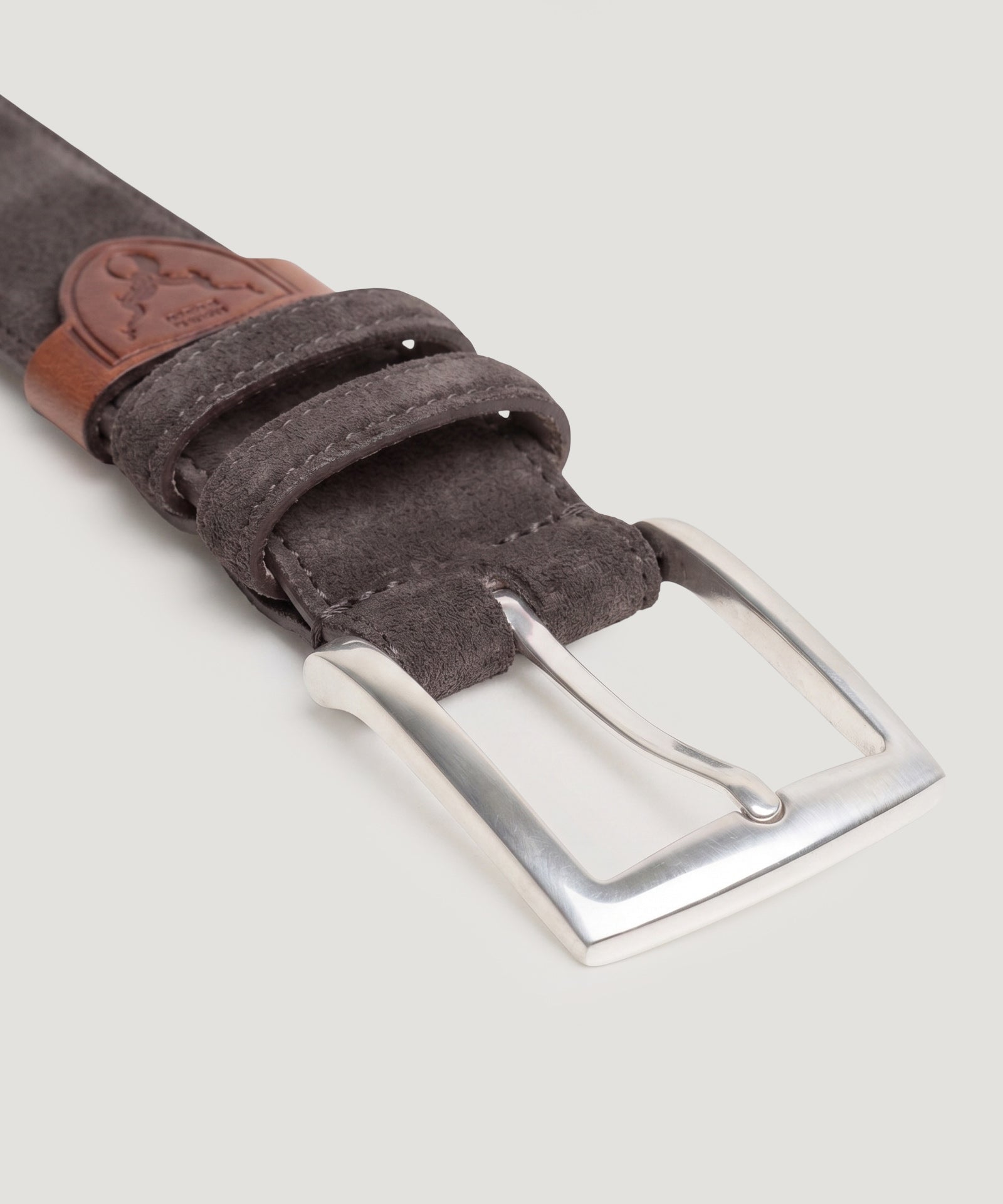 SOCI3TY Handmade Riem antilopesuède bruin - THE SOCIETY SHOP