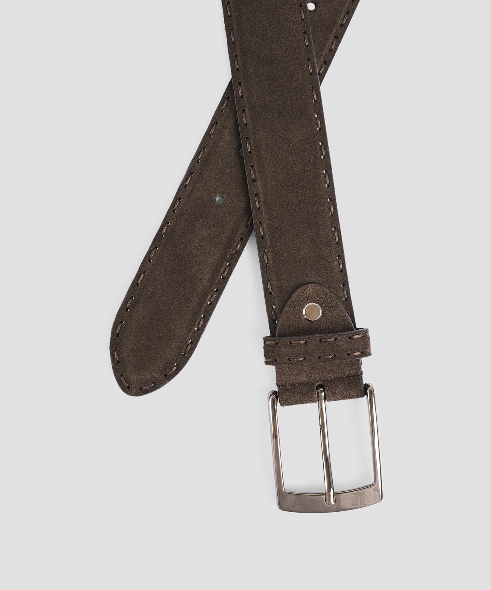 SOCI3TY Riem suède bruin - The Society Shop