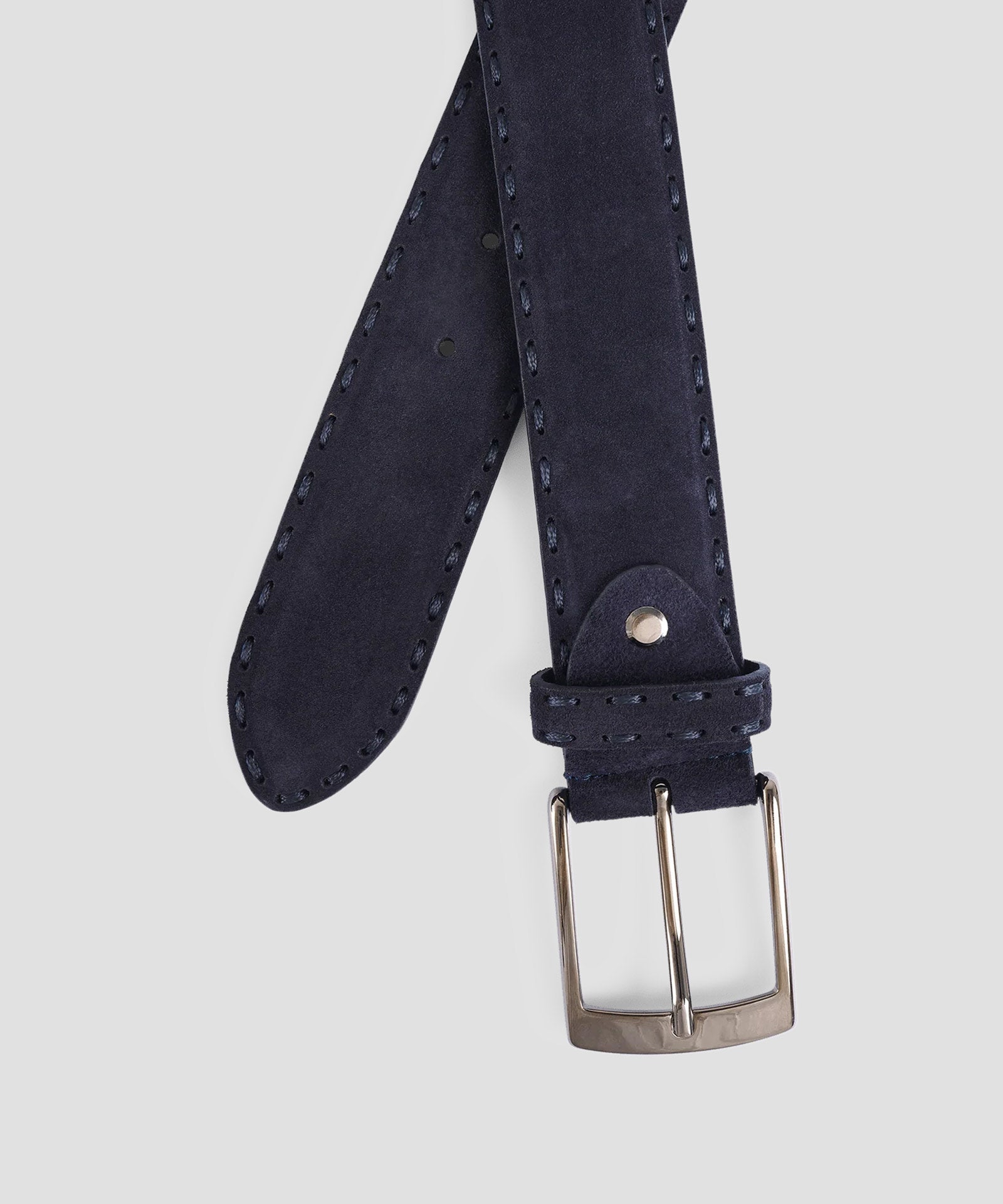 SOCI3TY Riem suède donkerblauw - The Society Shop