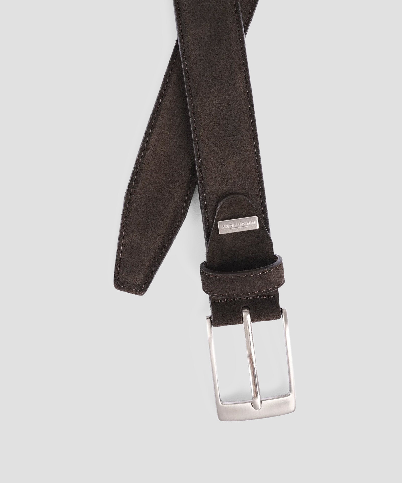 Profuomo Riem suède donkerbruin - The Society Shop