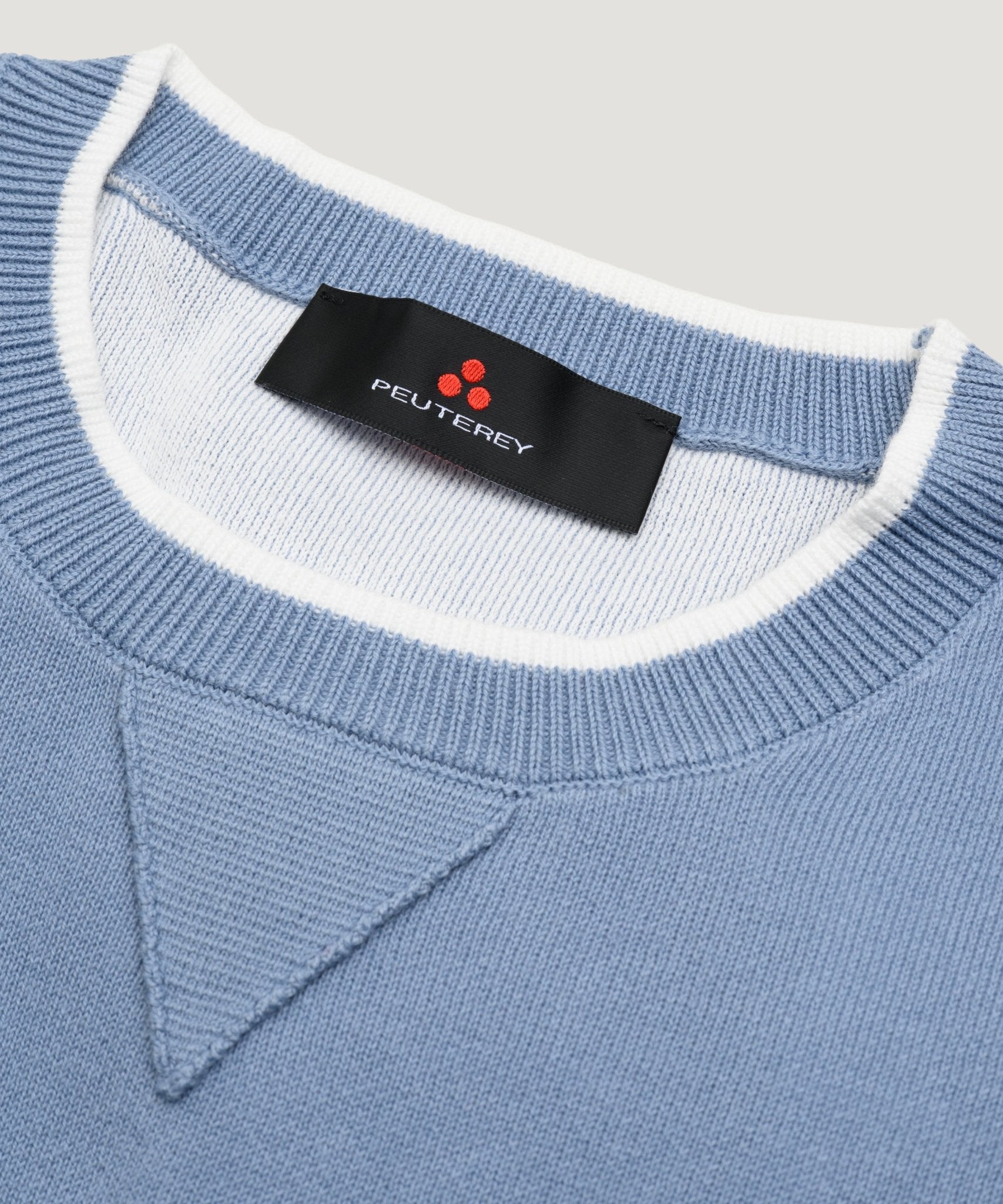 Peuterey Rubjerg crewneck trui lichtblauw - THE SOCIETY SHOP