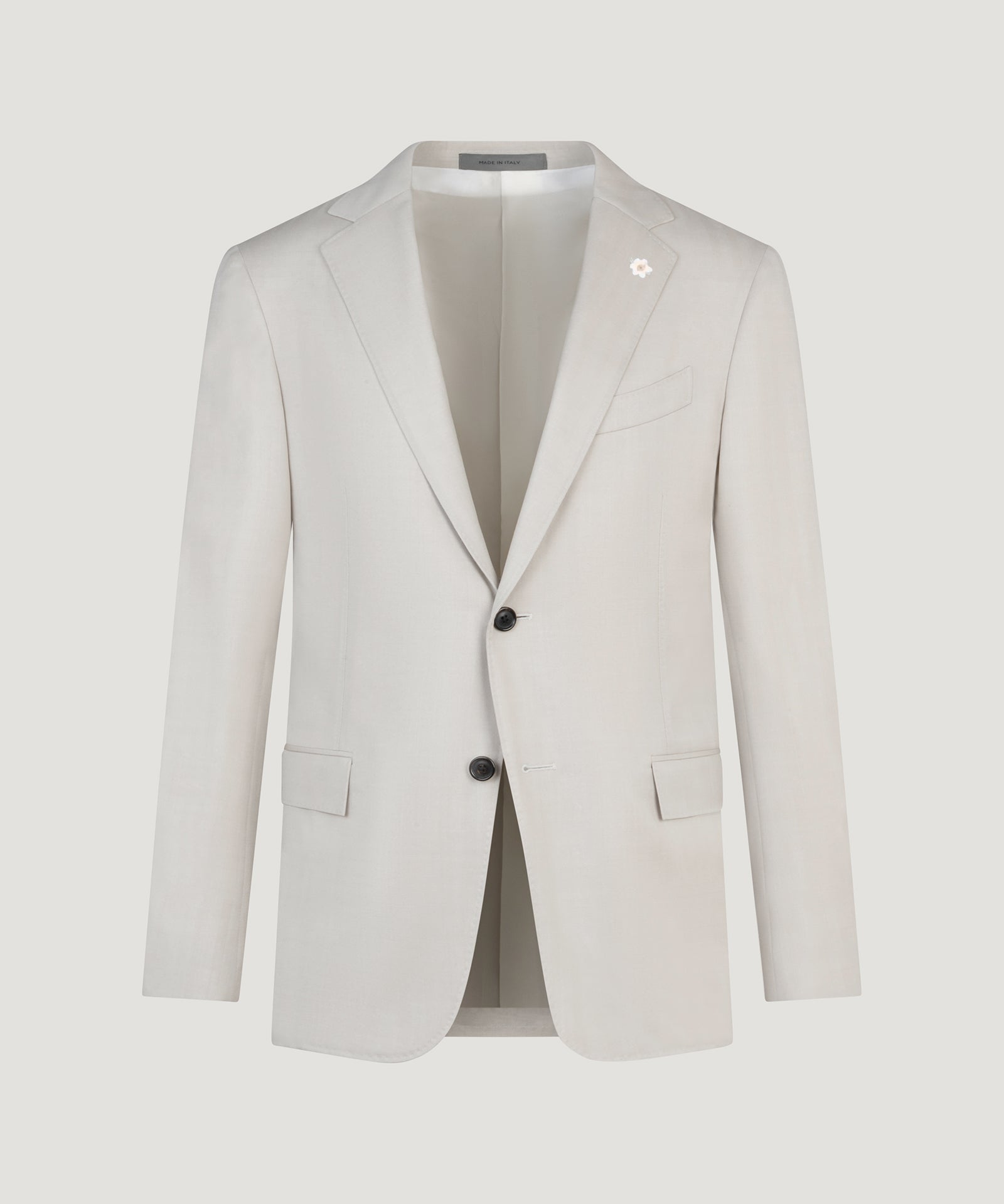 Corneliani Sartoriale scheerwol herringbone lichtgrijs - THE SOCIETY SHOP