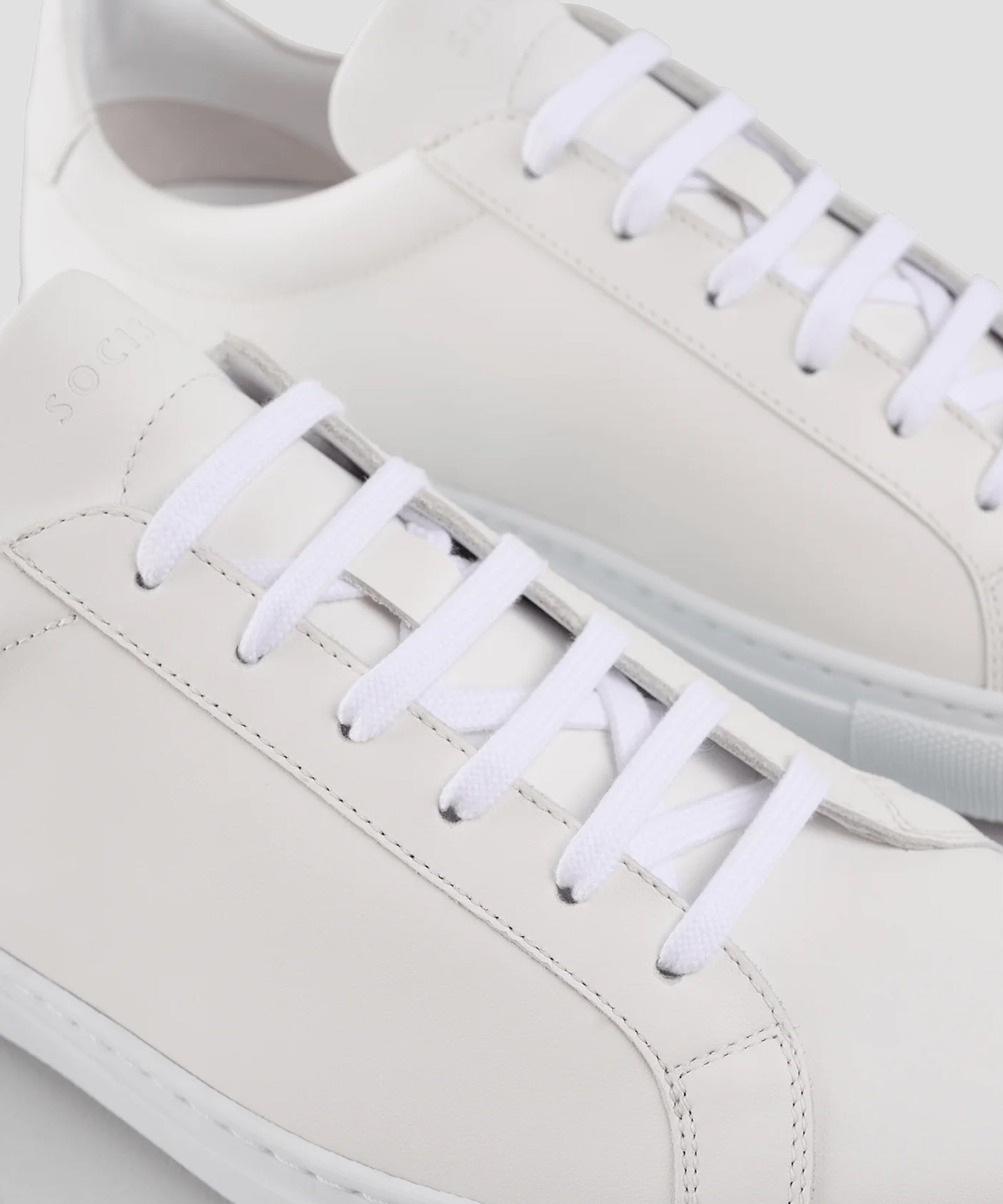 SOCI3TY Sneaker leer wit - The Society Shop