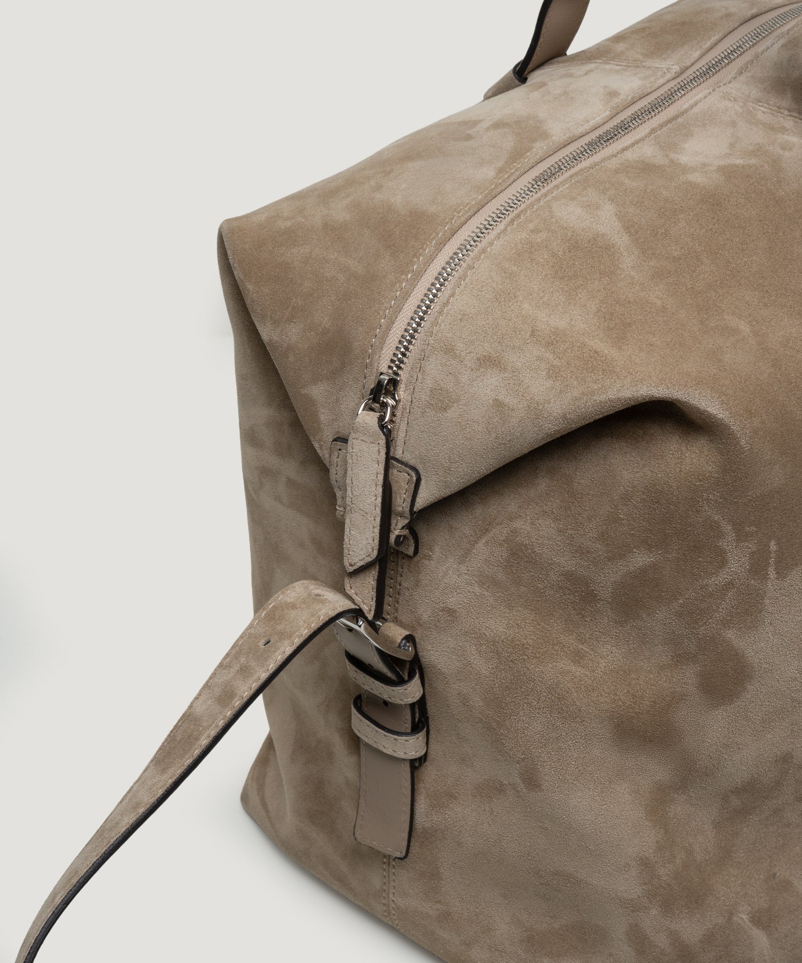 SOCI3TY Limited Fashion Soft weekender bag suède beige - THE SOCIETY SHOP
