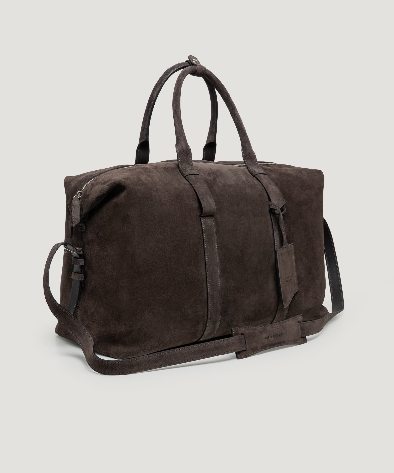 SOCI3TY Limited Fashion Soft weekender bag suède donkerbruin - THE SOCIETY SHOP