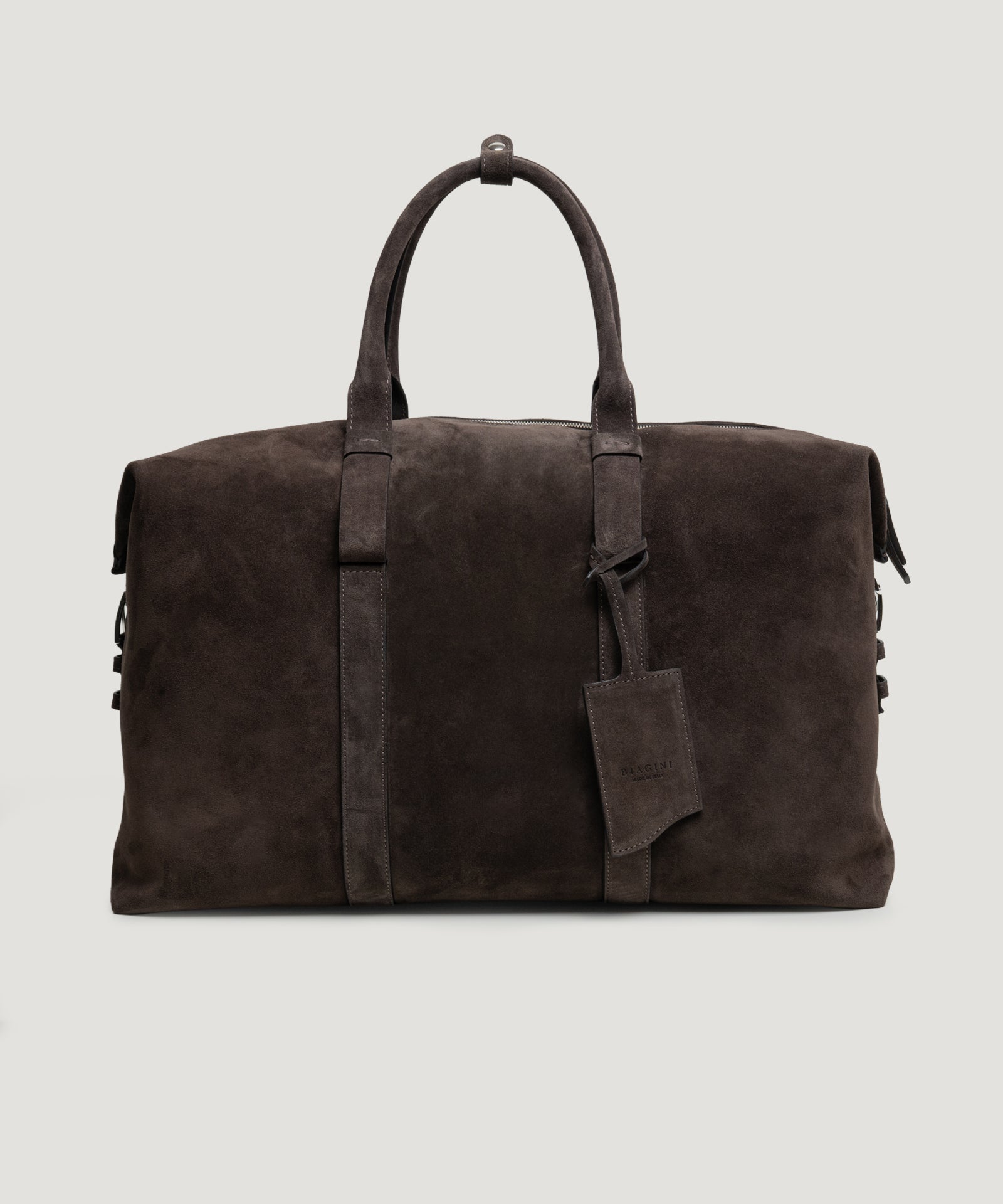 SOCI3TY Limited Fashion Soft weekender bag suède donkerbruin - THE SOCIETY SHOP