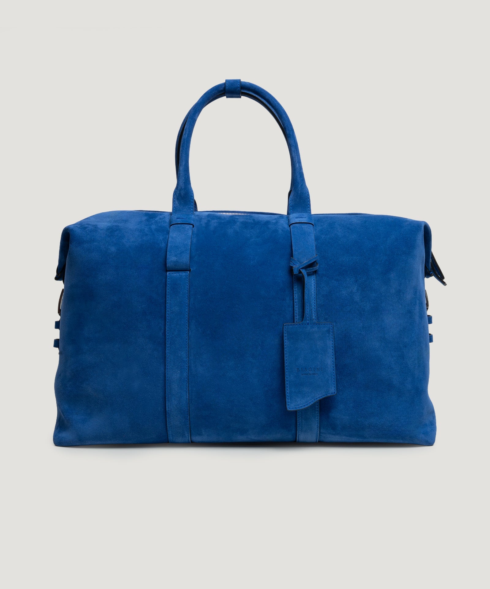 SOCI3TY Limited Fashion Soft weekender bag suède kobaltblauw - THE SOCIETY SHOP