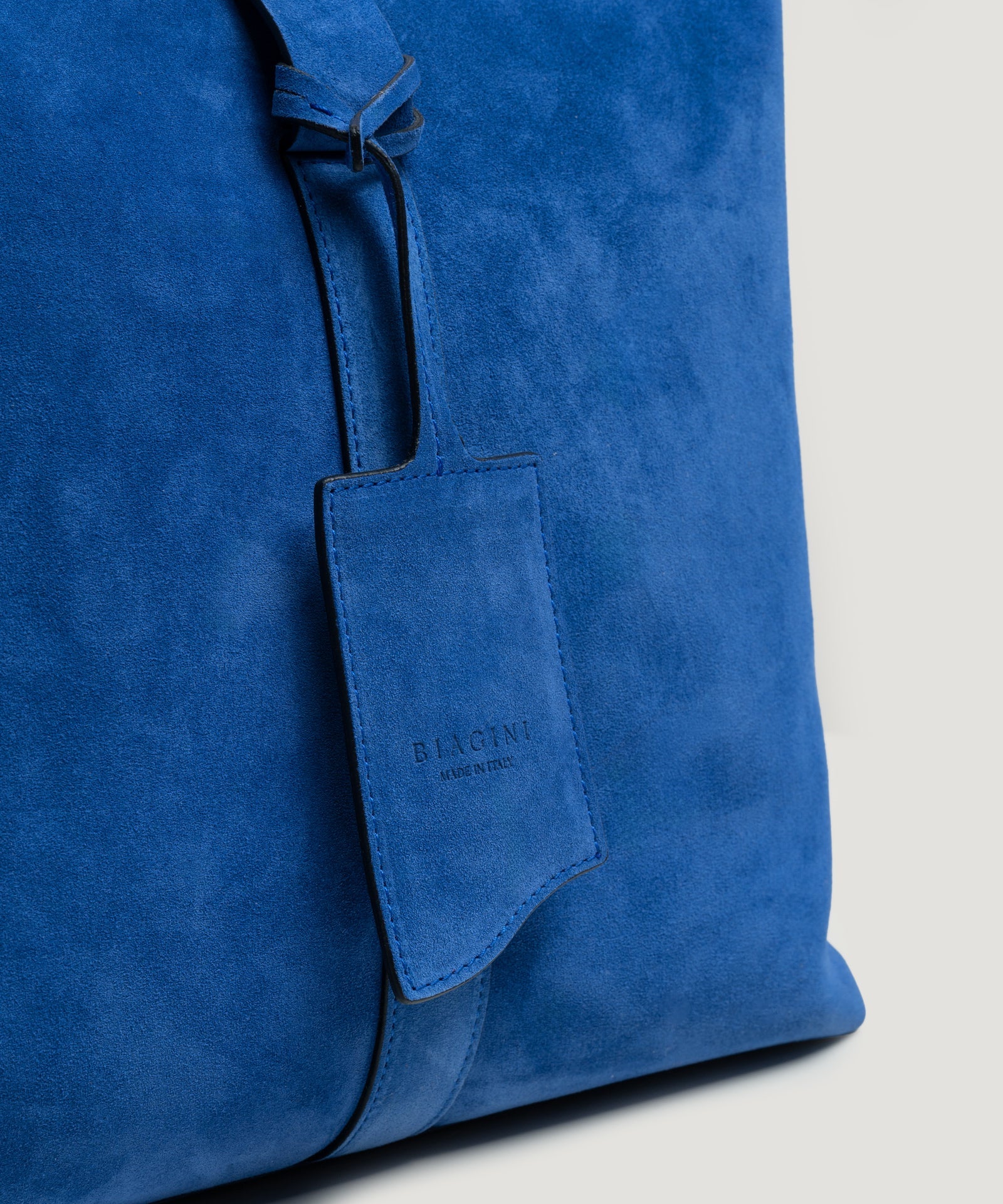 SOCI3TY Limited Fashion Soft weekender bag suède kobaltblauw - THE SOCIETY SHOP