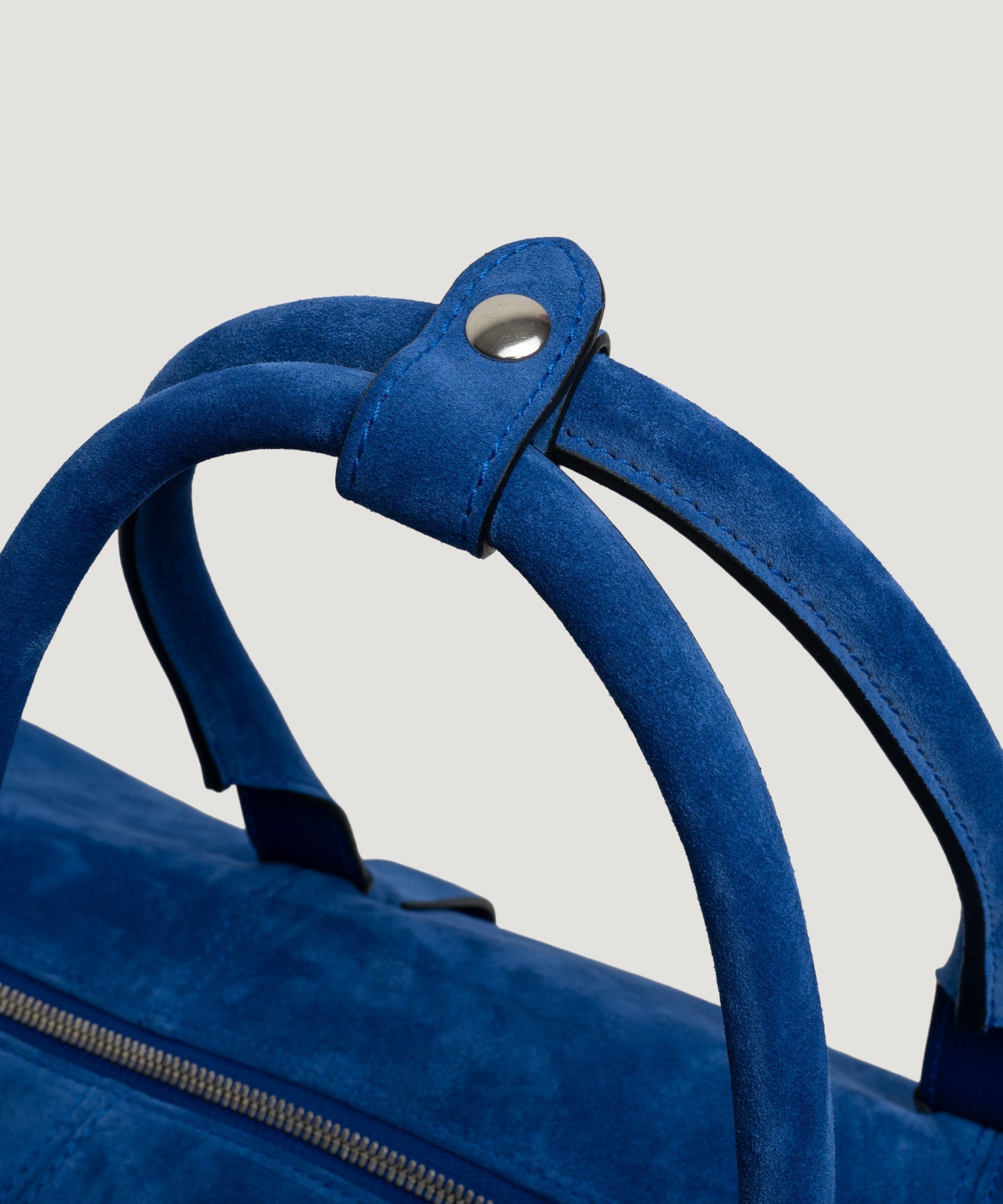 SOCI3TY Limited Fashion Soft weekender bag suède kobaltblauw - THE SOCIETY SHOP