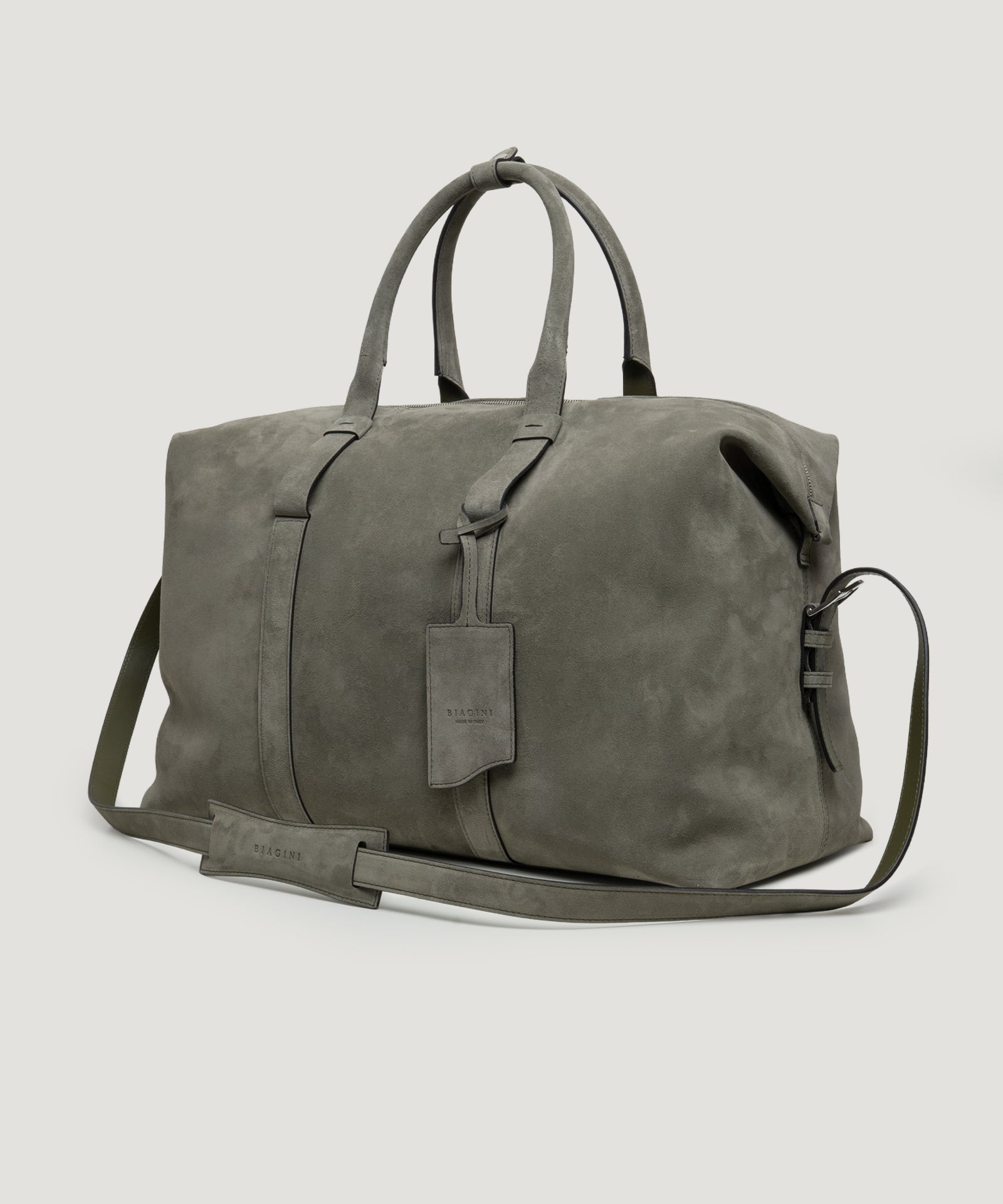 SOCI3TY Limited Fashion Soft weekender bag suède olijfgroen - THE SOCIETY SHOP