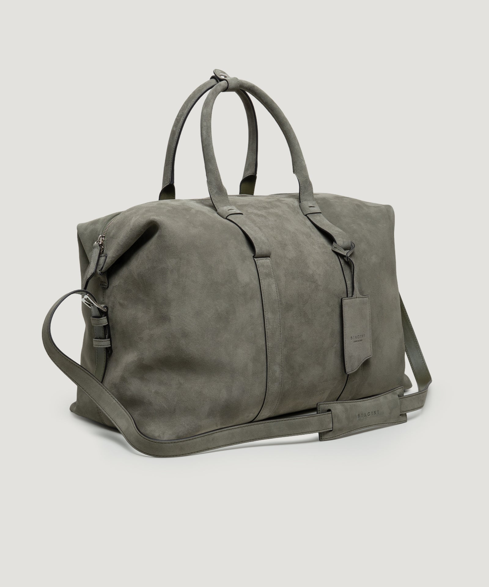 SOCI3TY Limited Fashion Soft weekender bag suède olijfgroen - THE SOCIETY SHOP