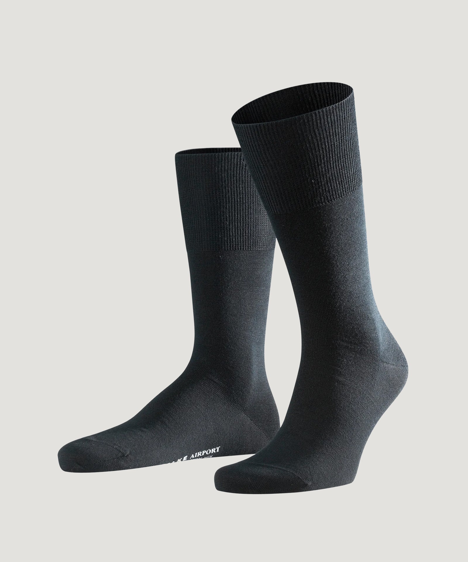 Falke Sokken Airport wol katoen zwart - The Society Shop